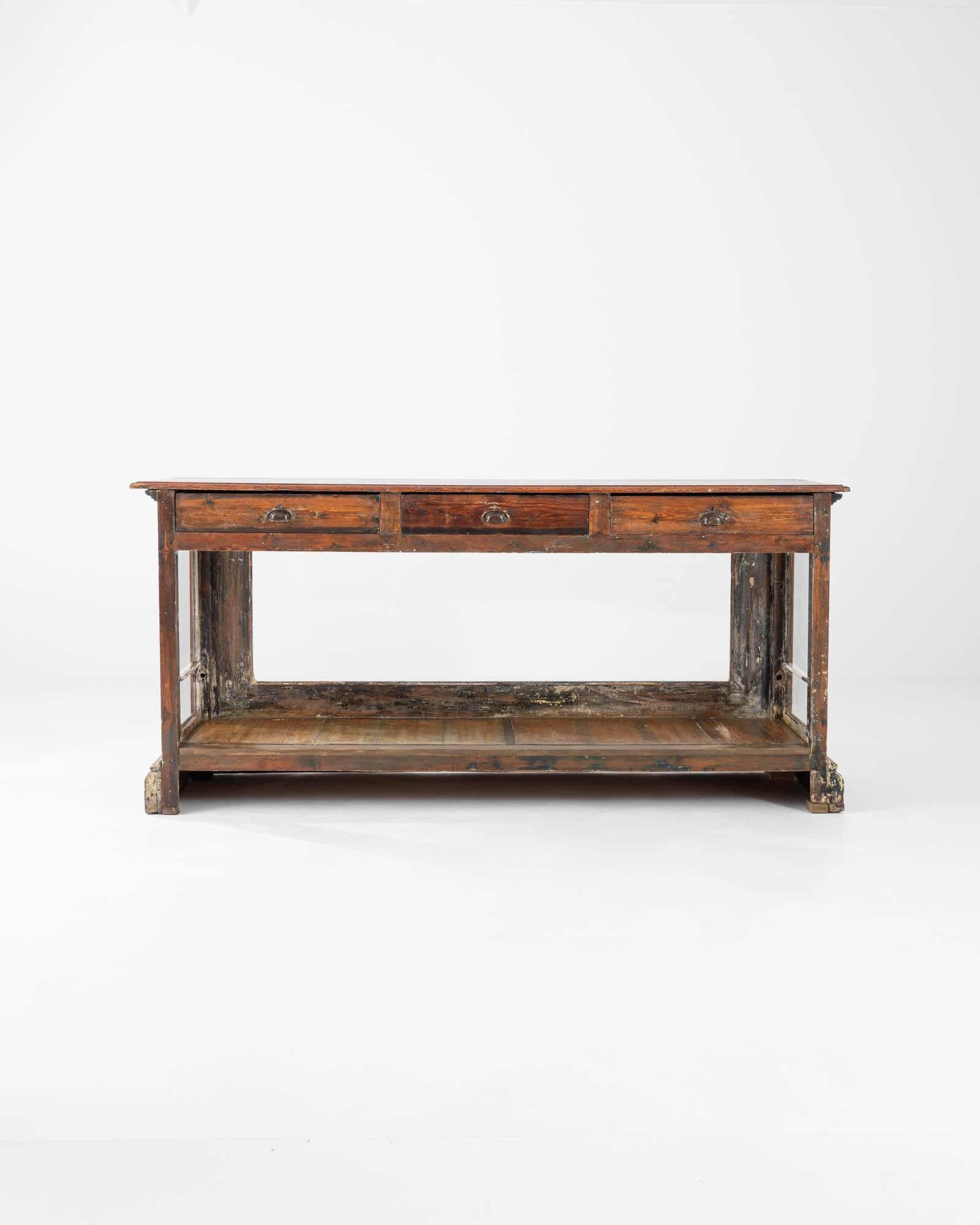 19th Century French Wooden Display Counter 8