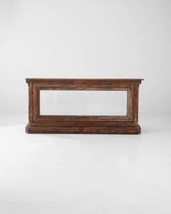 Banco da esposizione in legno francese del XIX secolo