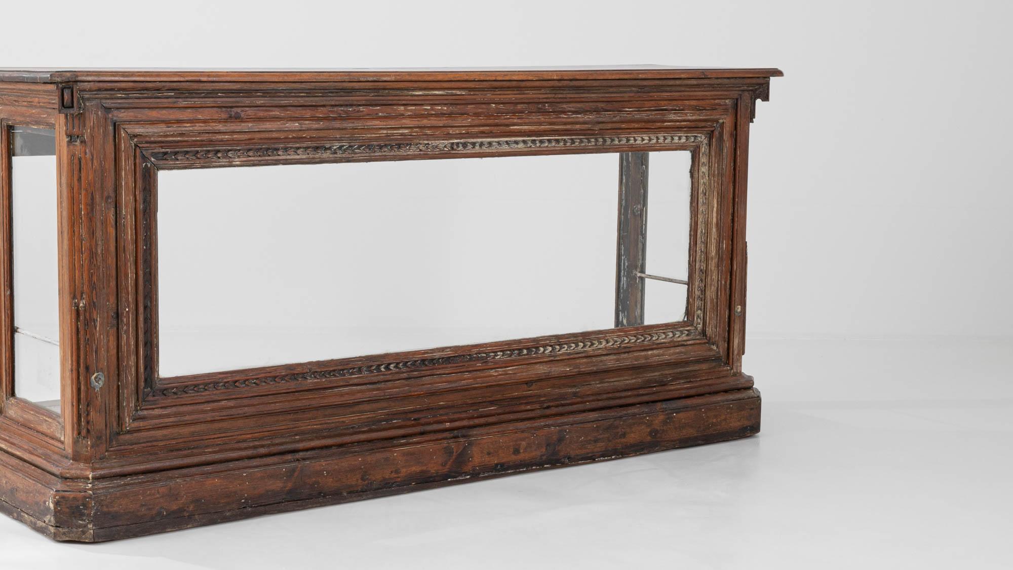 19th Century French Wooden Display Counter 2