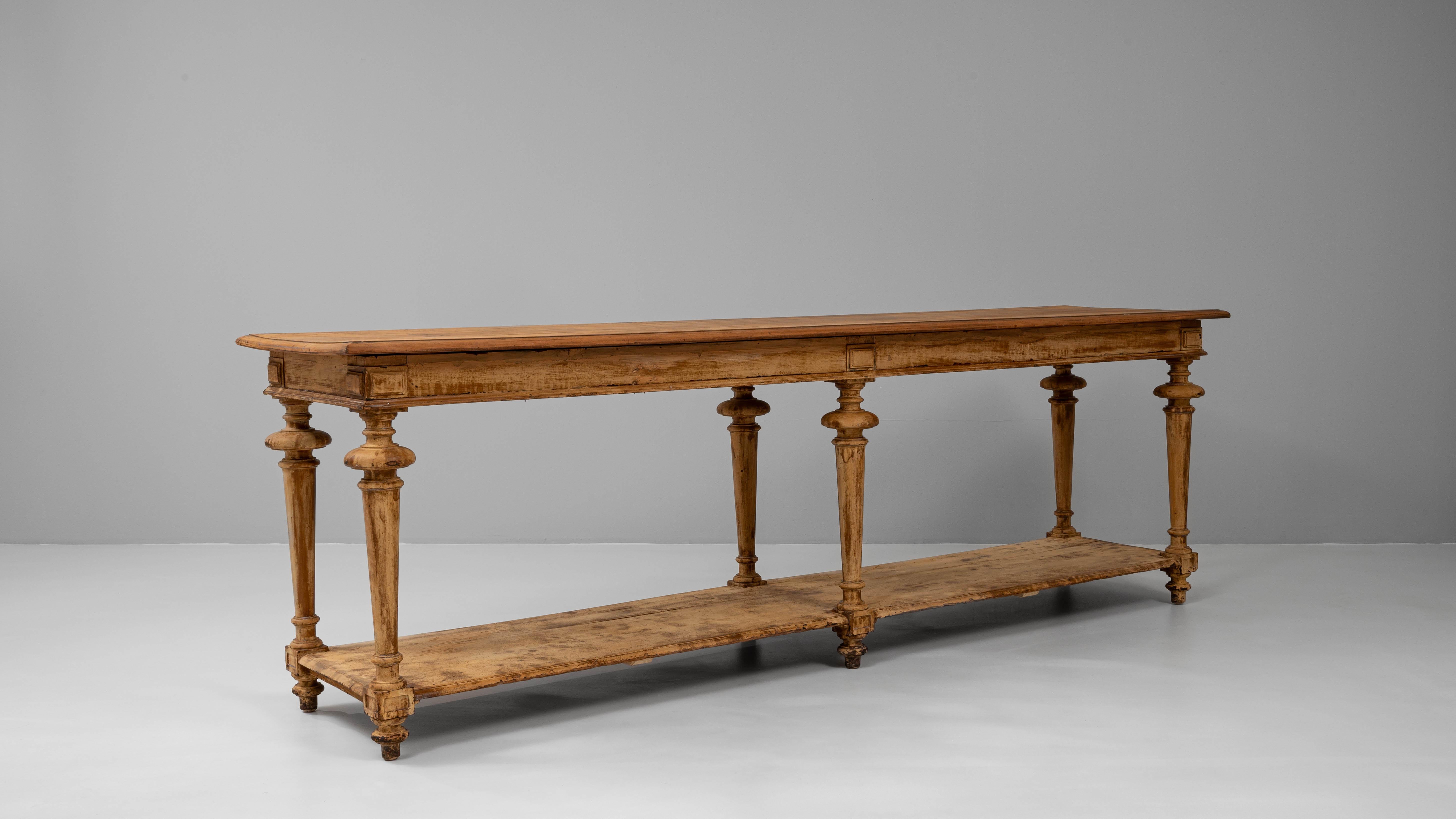 Mesa de pañero de madera francesa del siglo XIX en venta 2