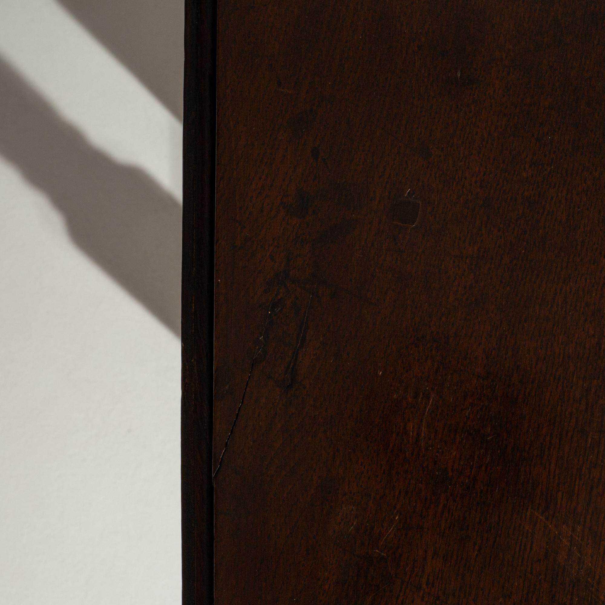 19th Century French Wooden Drop Leaf Table in Original Patina in vendita 8