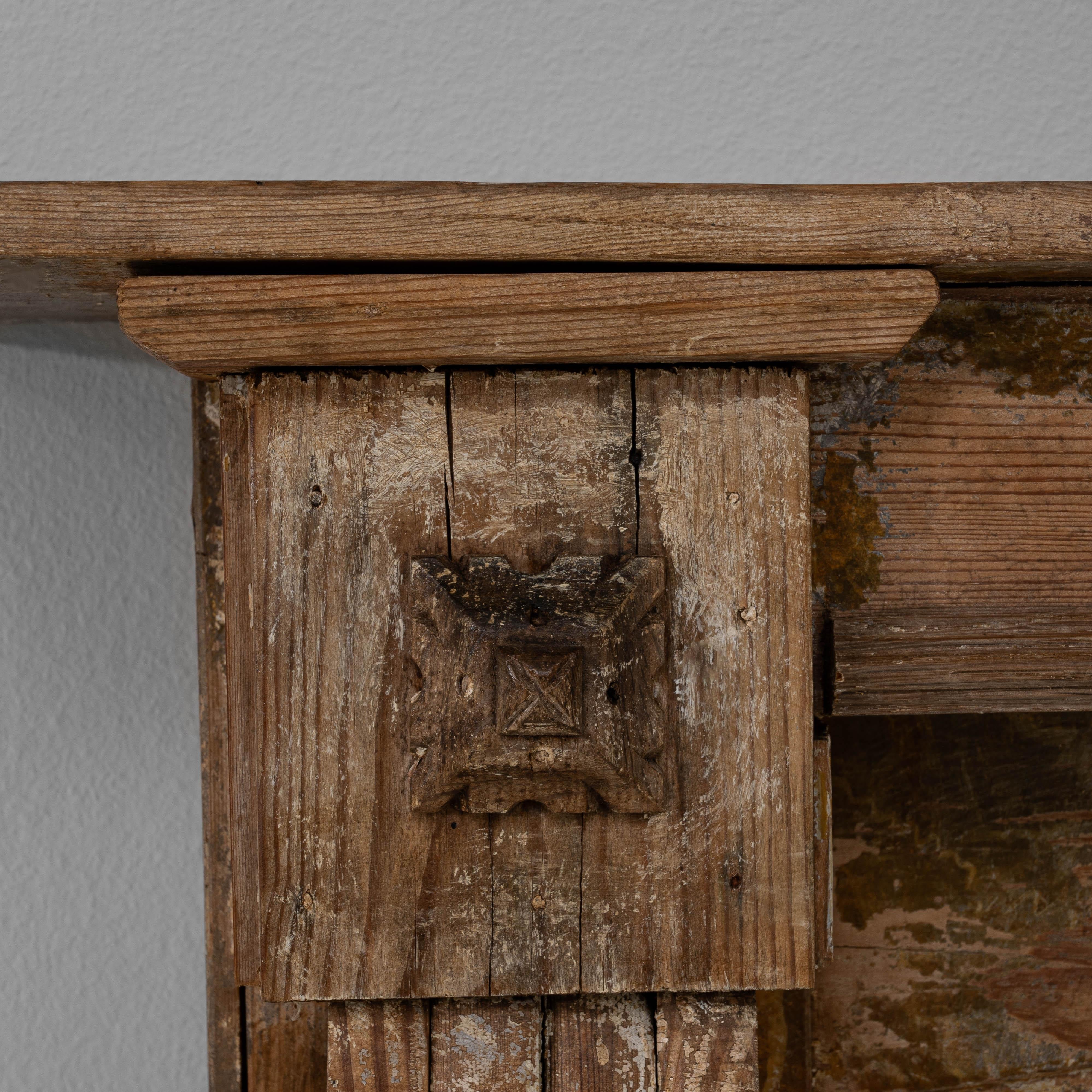 Französischer Holzkamin aus dem 19. im Angebot 7