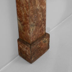 19th Century French Wooden Fireplace