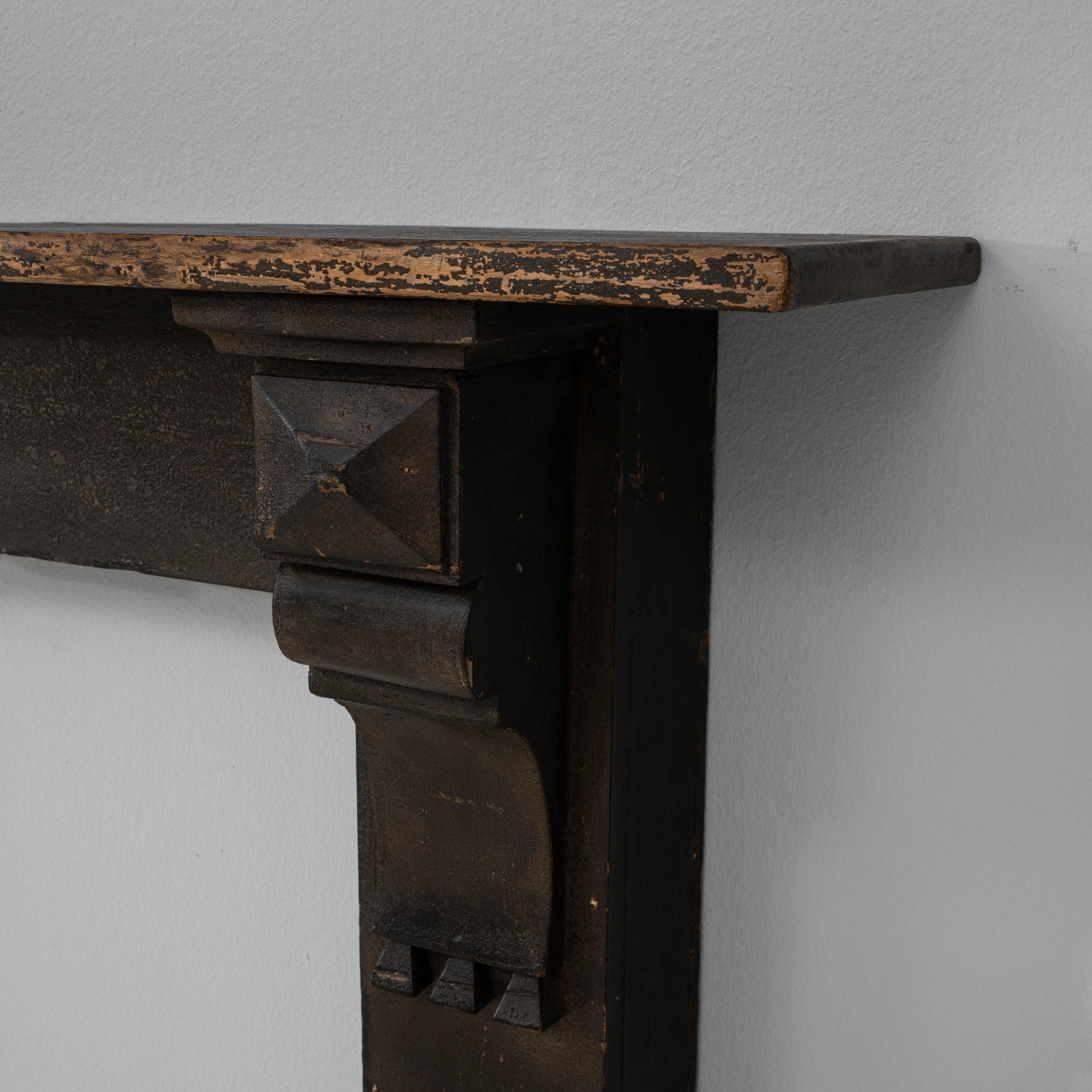 Französischer Holzkamin aus dem 19. im Angebot 2