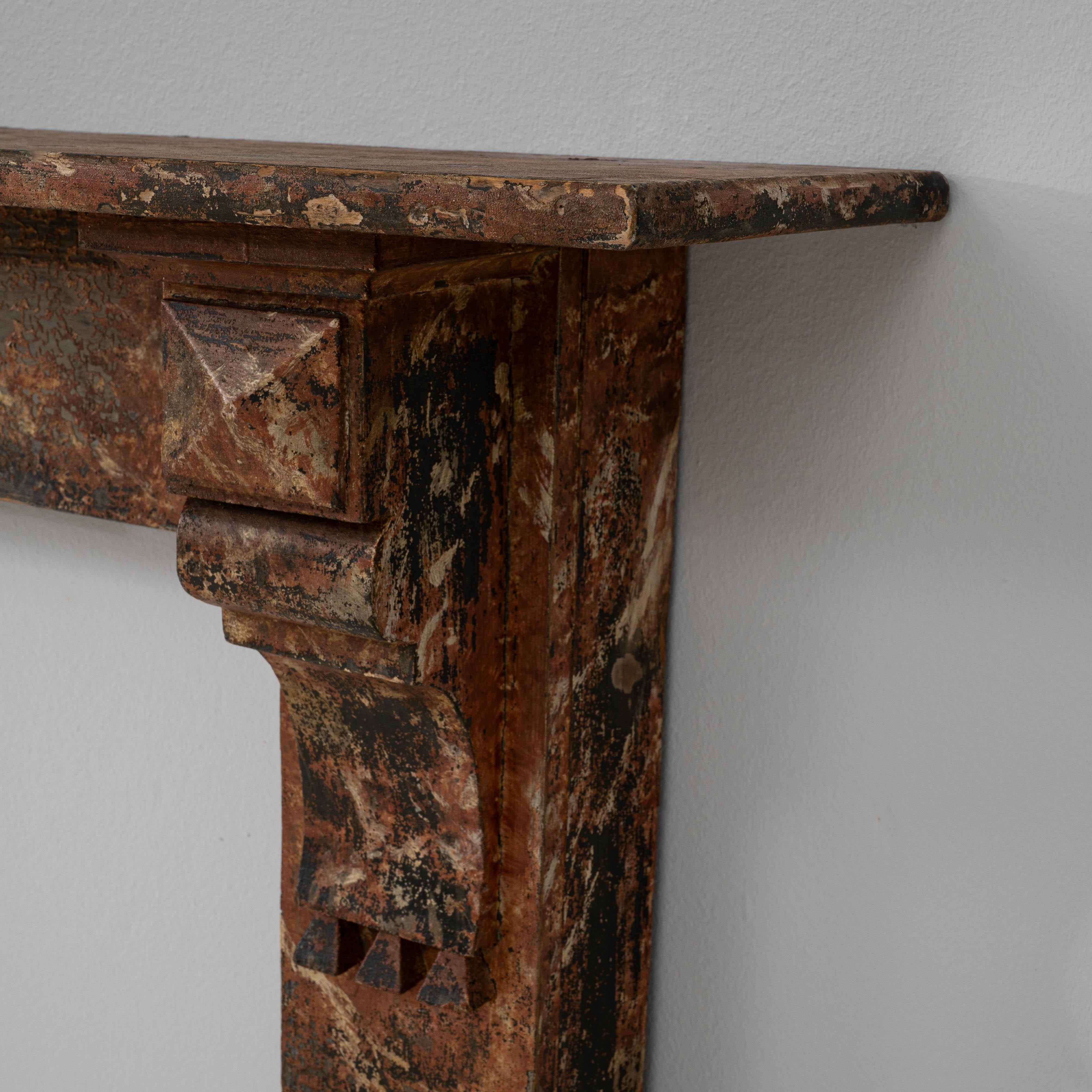Französischer Holzkamin aus dem 19. im Angebot 2