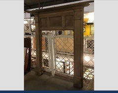 19th Century French Wooden Fireplace Mantel, 1890s