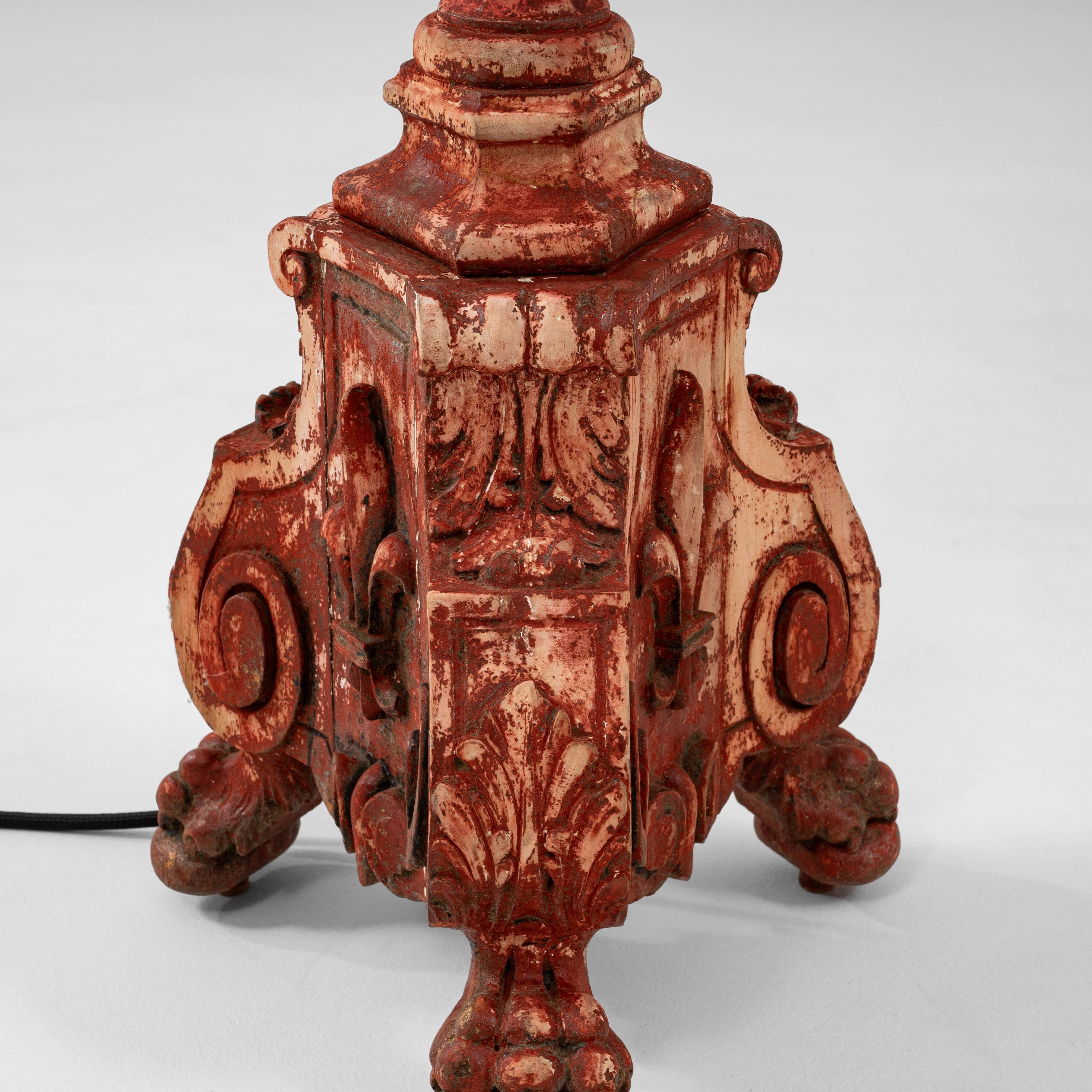 19th Century French Wooden Floor Lamp For Sale 10