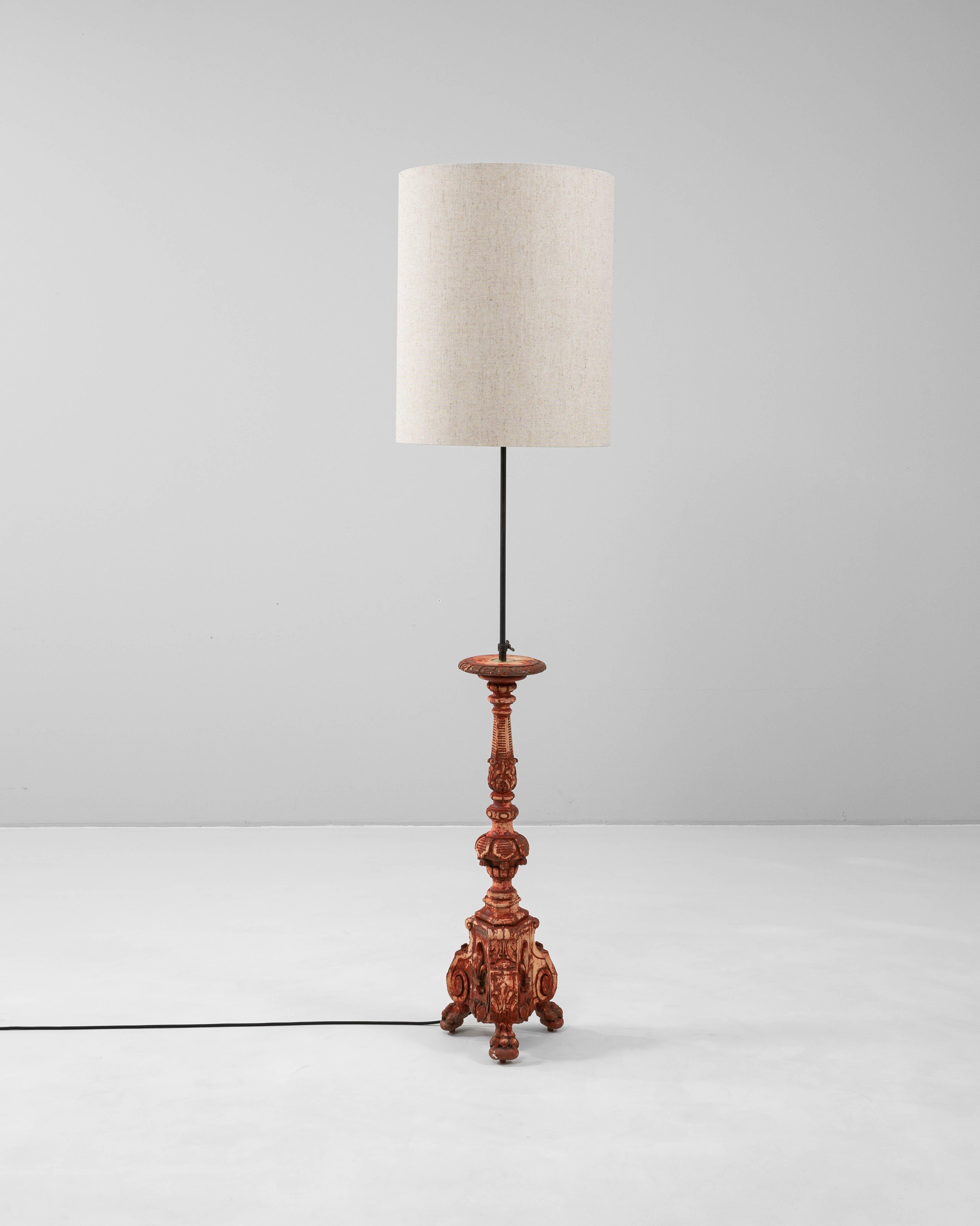 19th Century French Wooden Floor Lamp For Sale 1