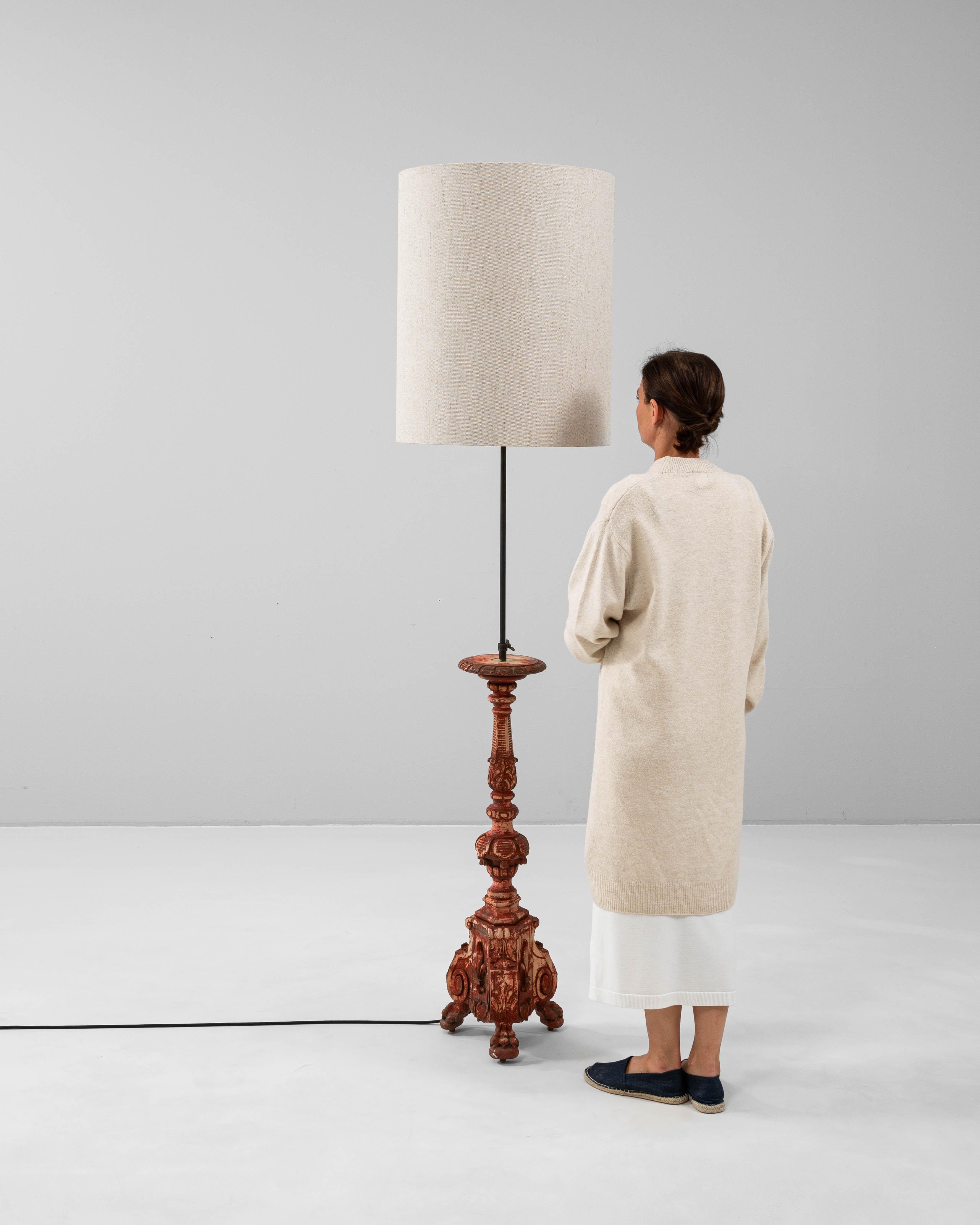 19th Century French Wooden Floor Lamp For Sale 2