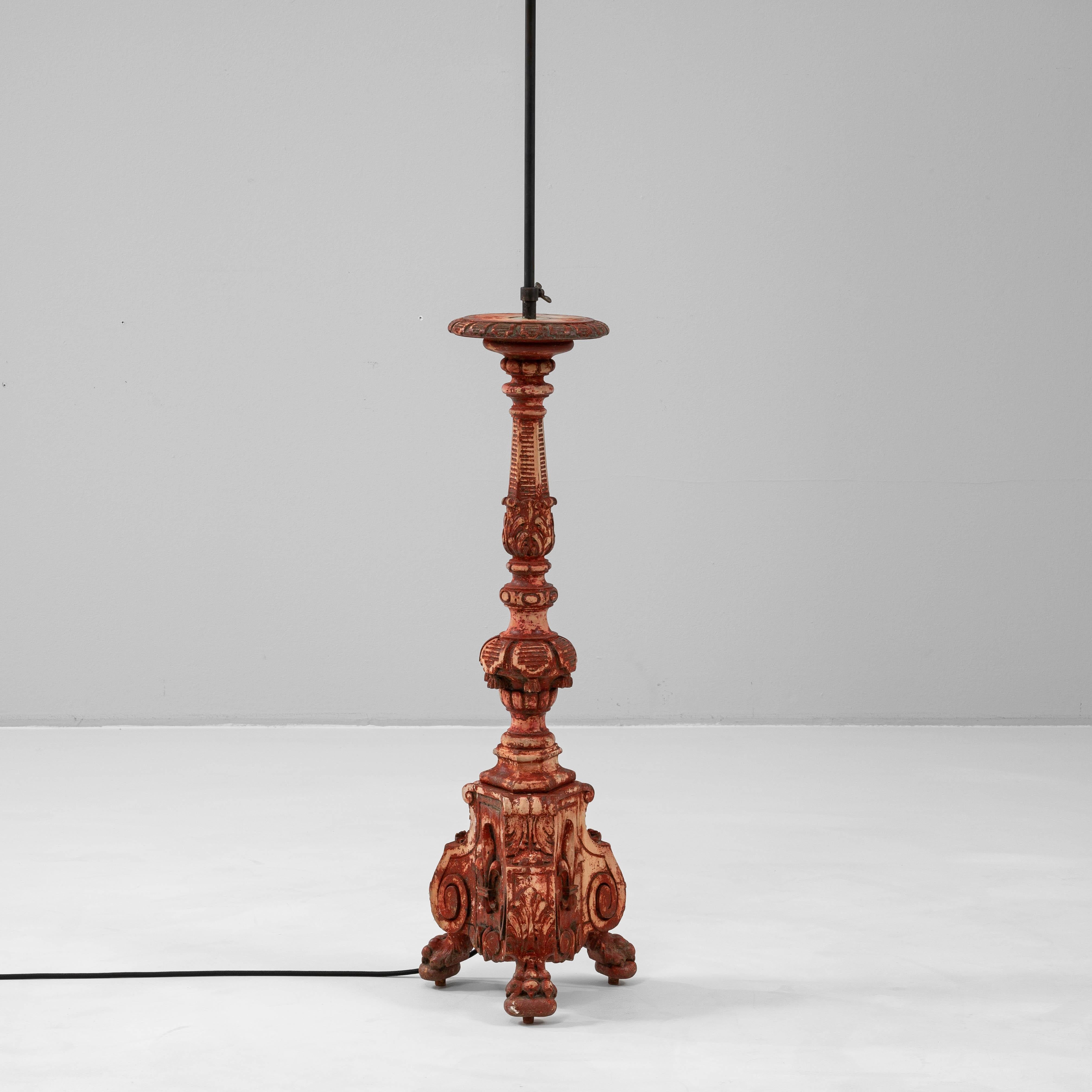 19th Century French Wooden Floor Lamp For Sale 6