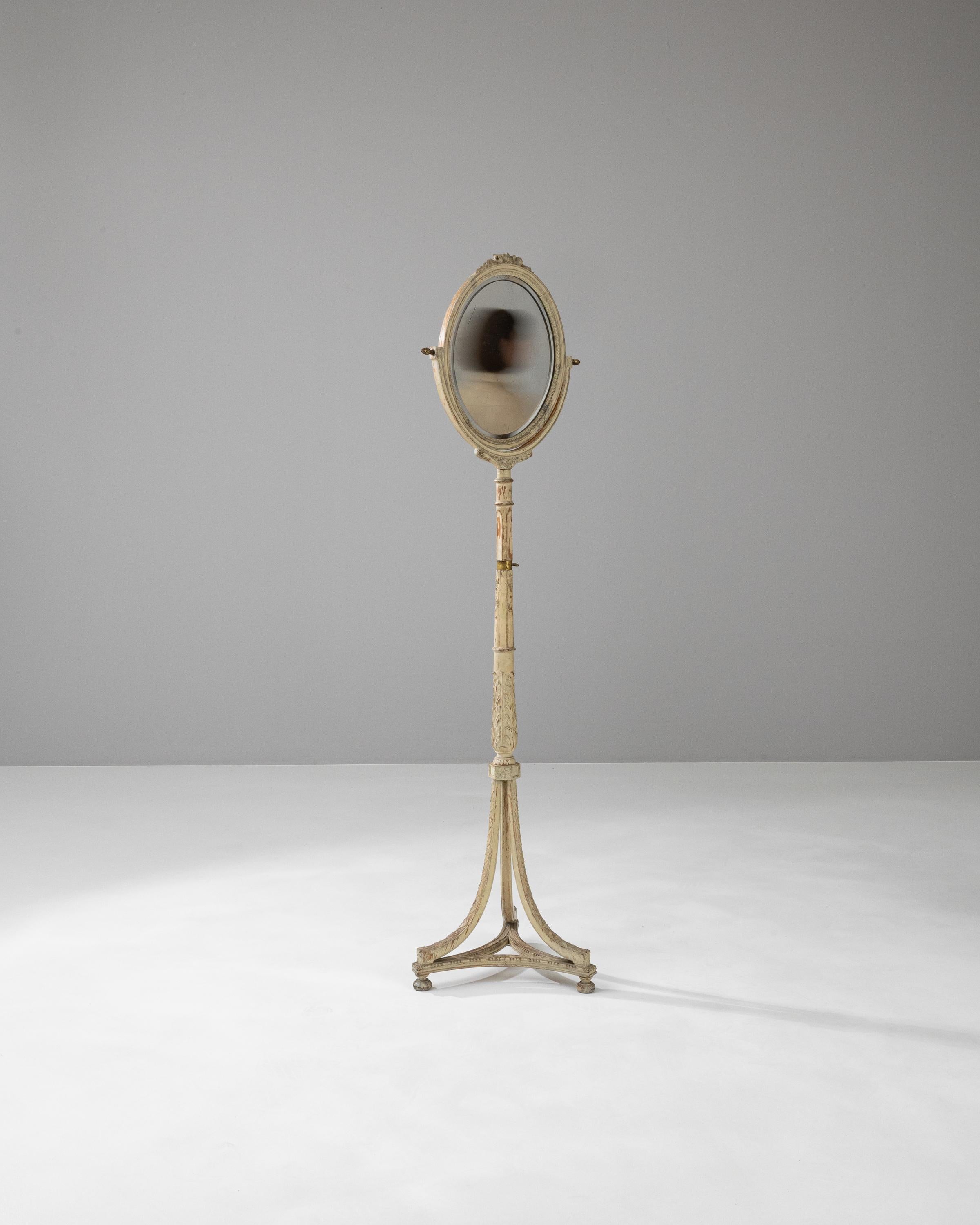 Miroir de sol en bois français du 19e siècle en vente 1