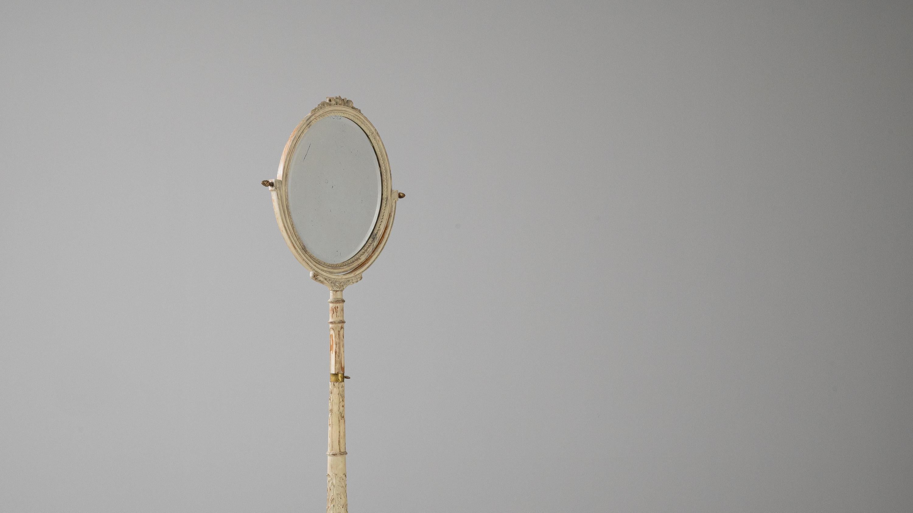 Miroir de sol en bois français du 19e siècle en vente 2