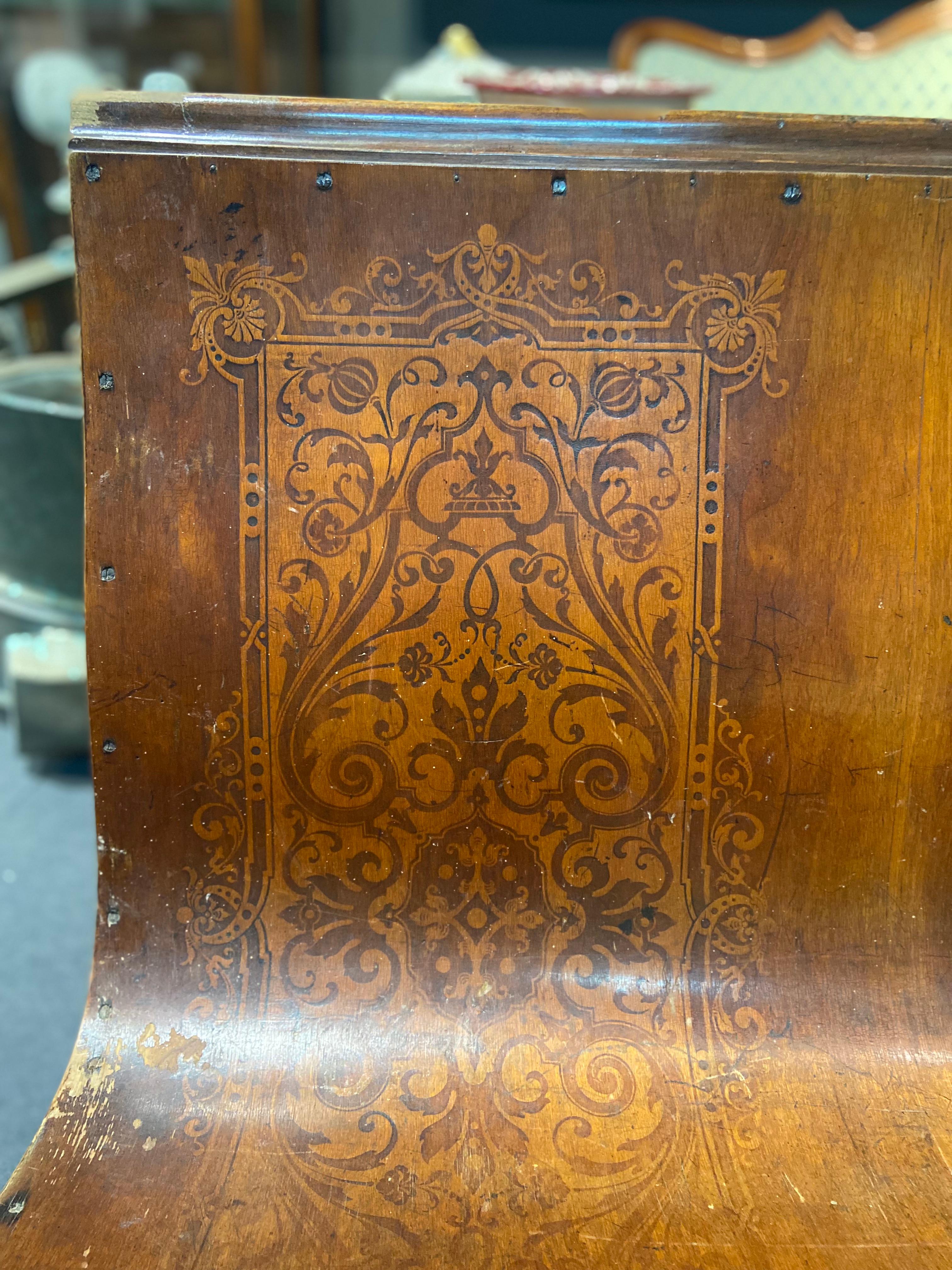 19th Century French Wooden Hand Carved Long Church Benches In Good Condition For Sale In Sofia, BG