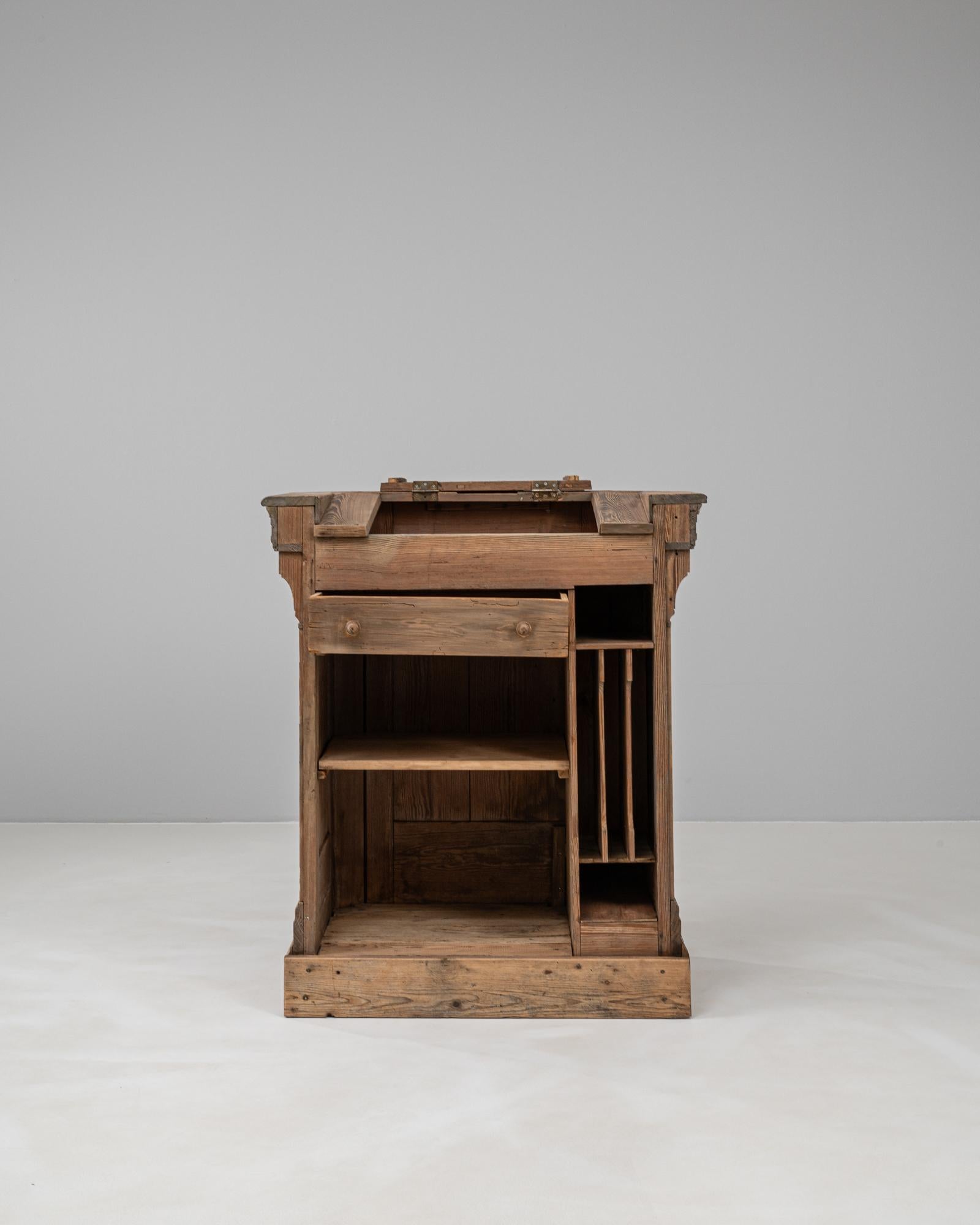19th Century French Wooden Lectern 1