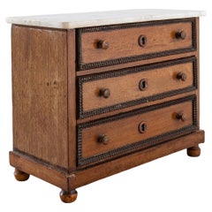 19th Century French Wooden Mini Chest of Drawers