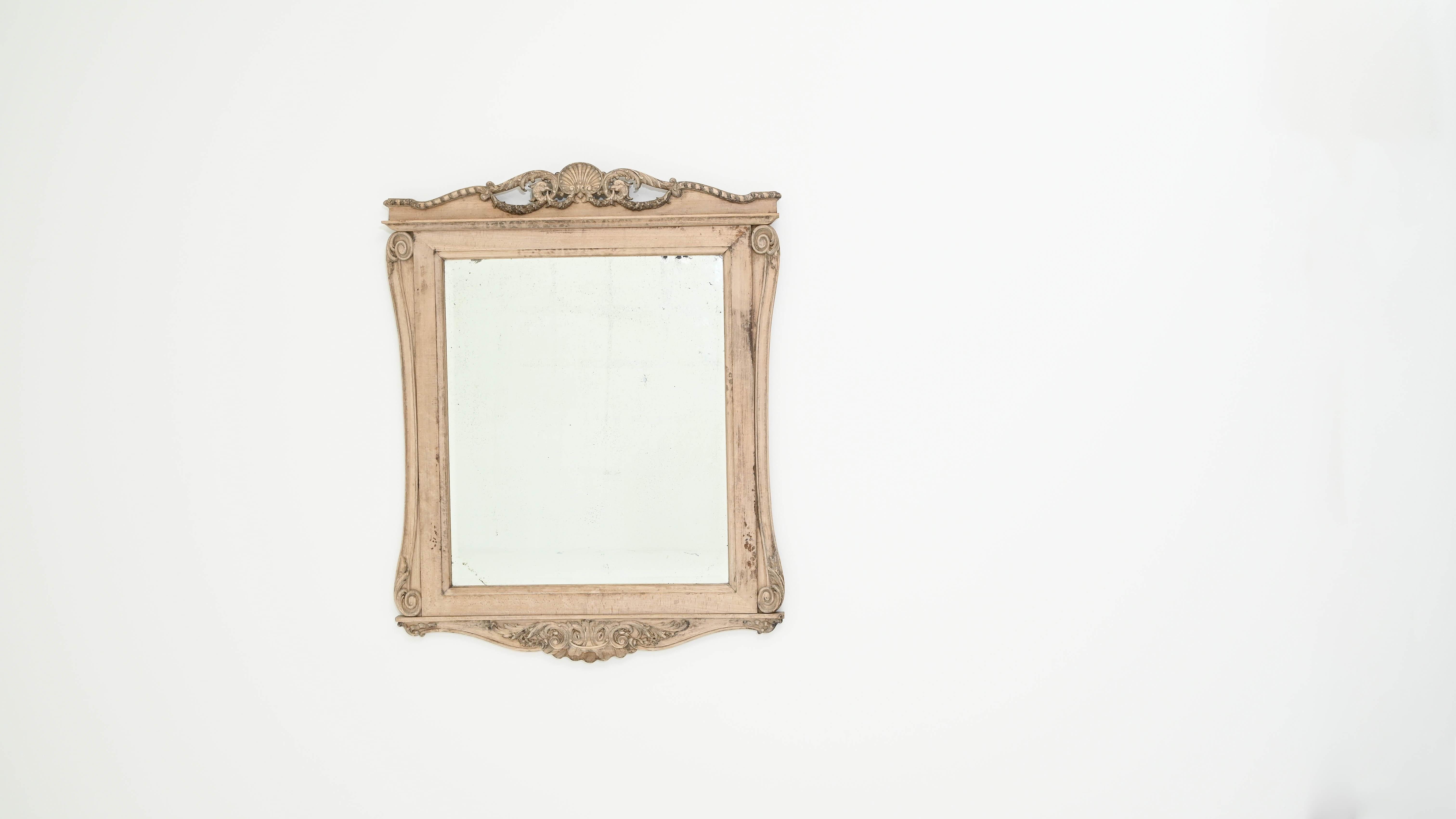 19th Century French Wooden Mirror  5
