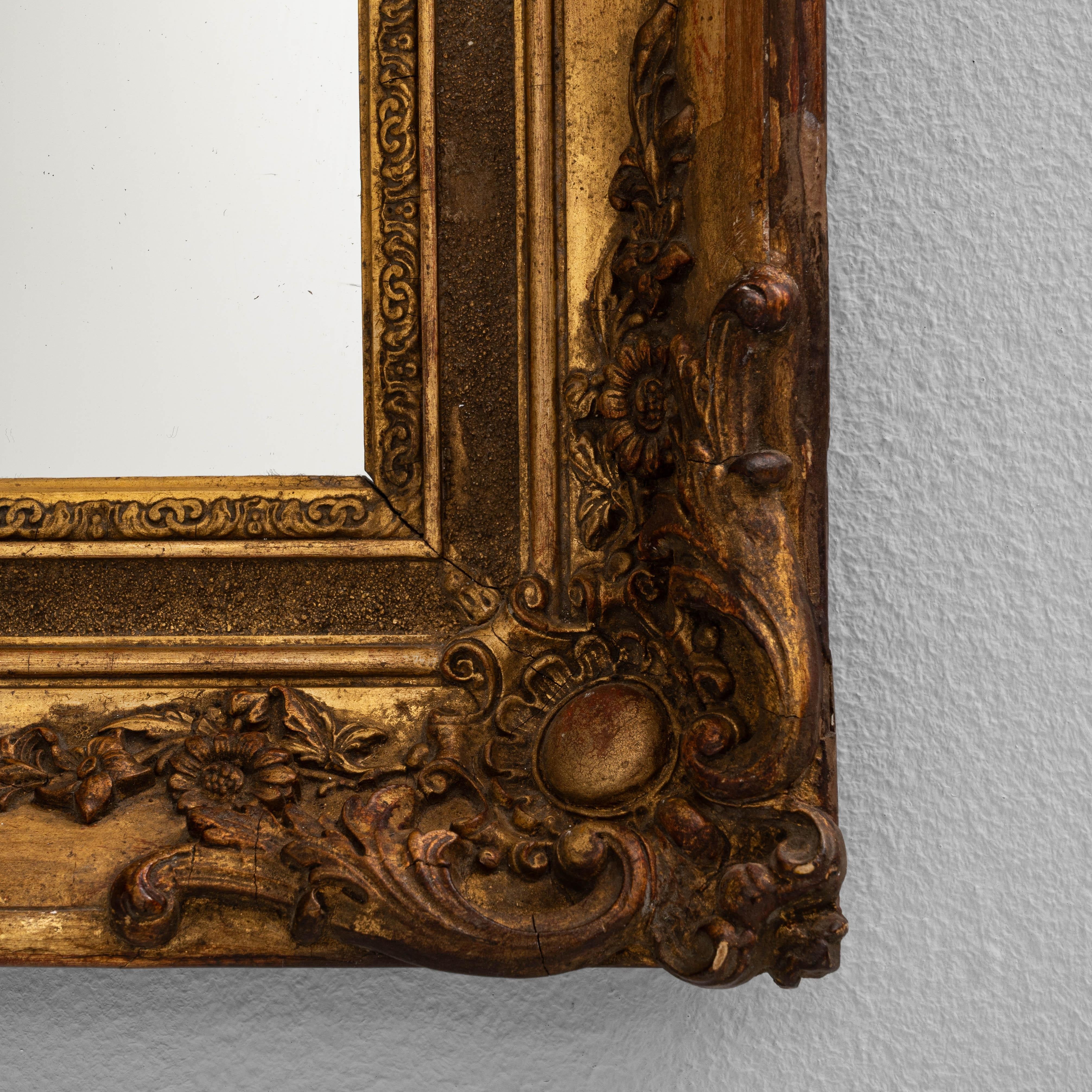 Miroir en bois français du 19e siècle en vente 4