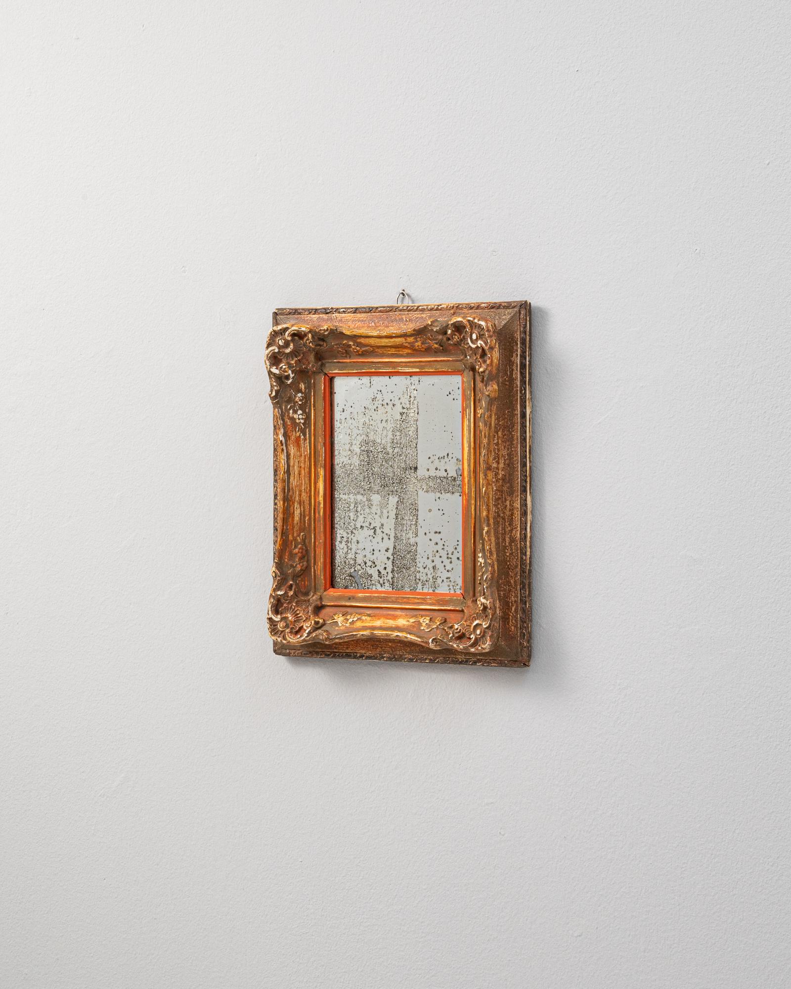 Französischer Holzspiegel aus dem 19. Jahrhundert im Zustand „Gut“ im Angebot in High Point, NC