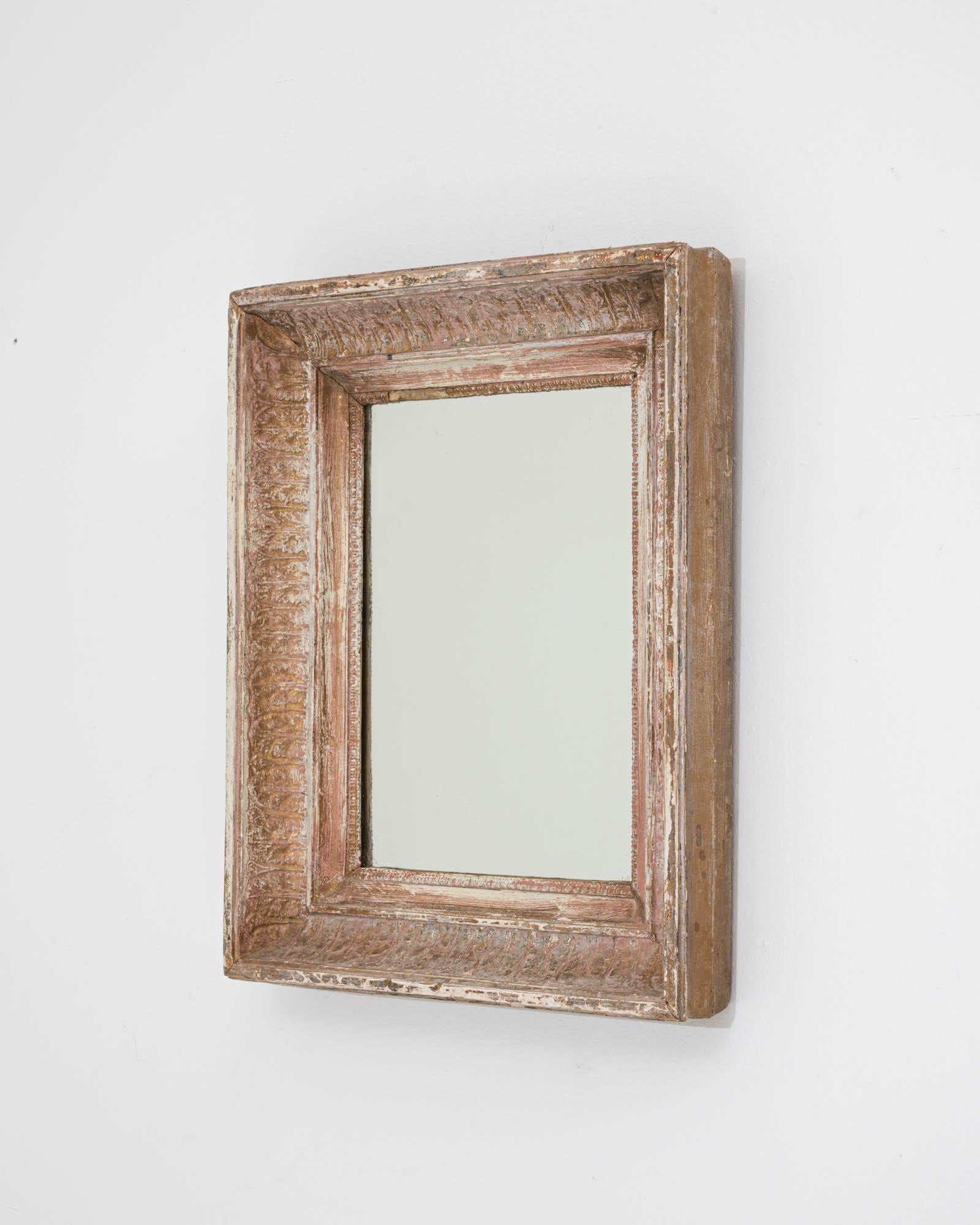 19th Century French Wooden Mirror 1