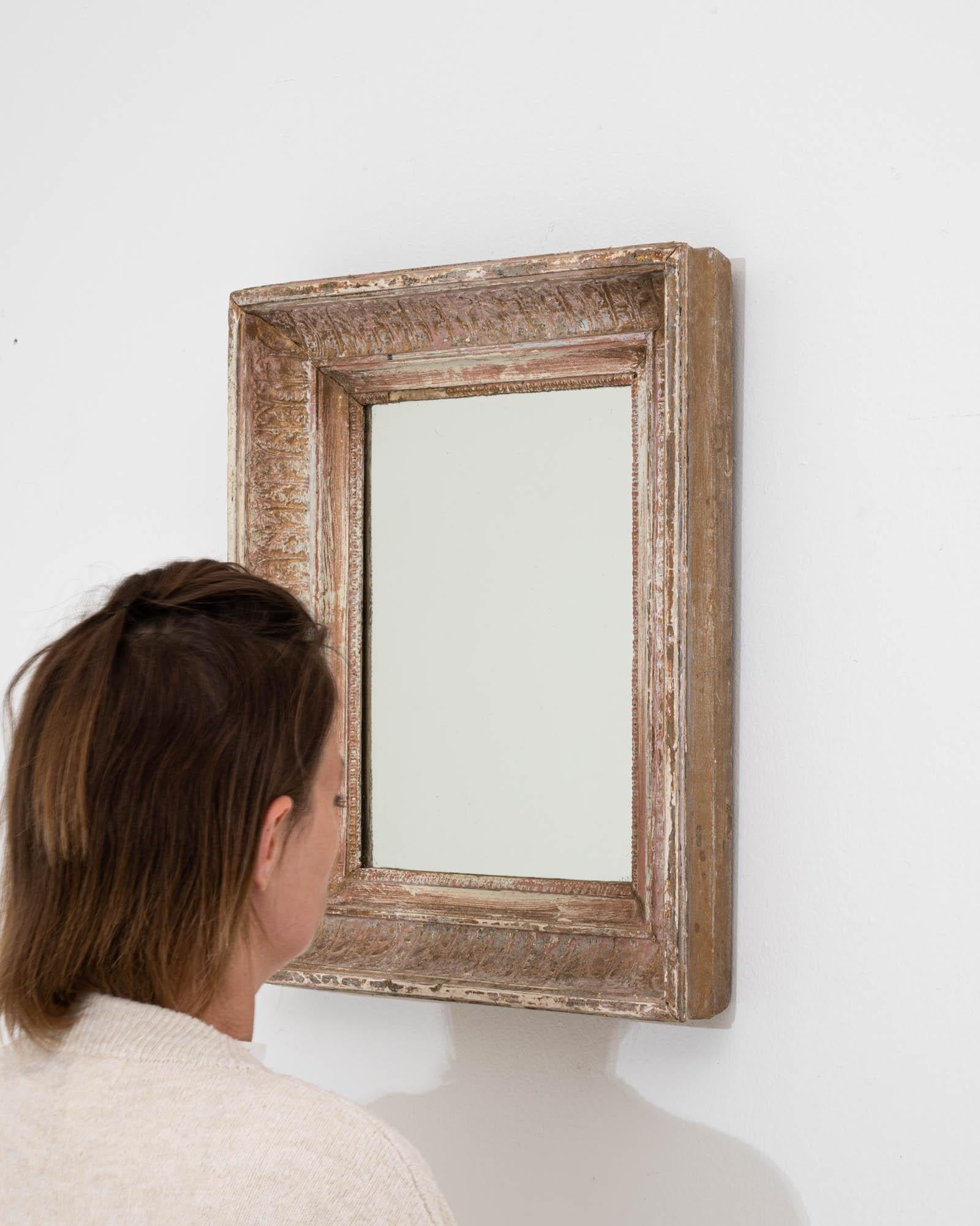 19th Century French Wooden Mirror 2