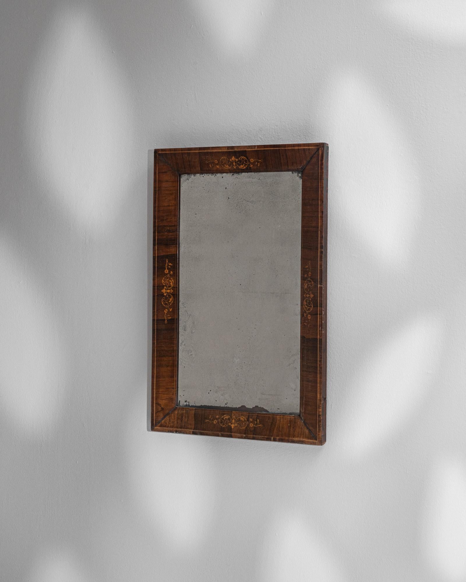 19th Century French Wooden Mirror For Sale 3