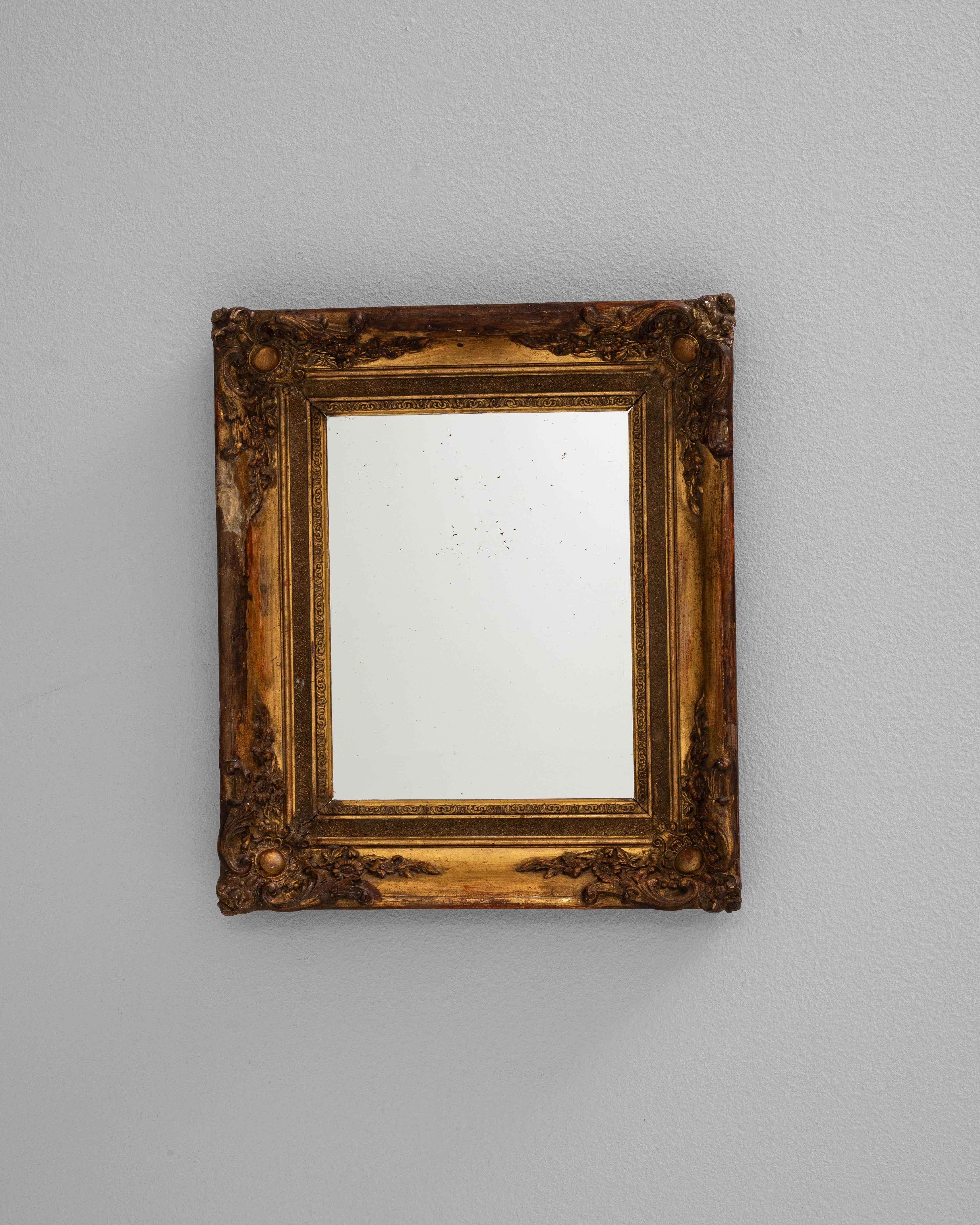 Bois Miroir en bois français du 19e siècle en vente