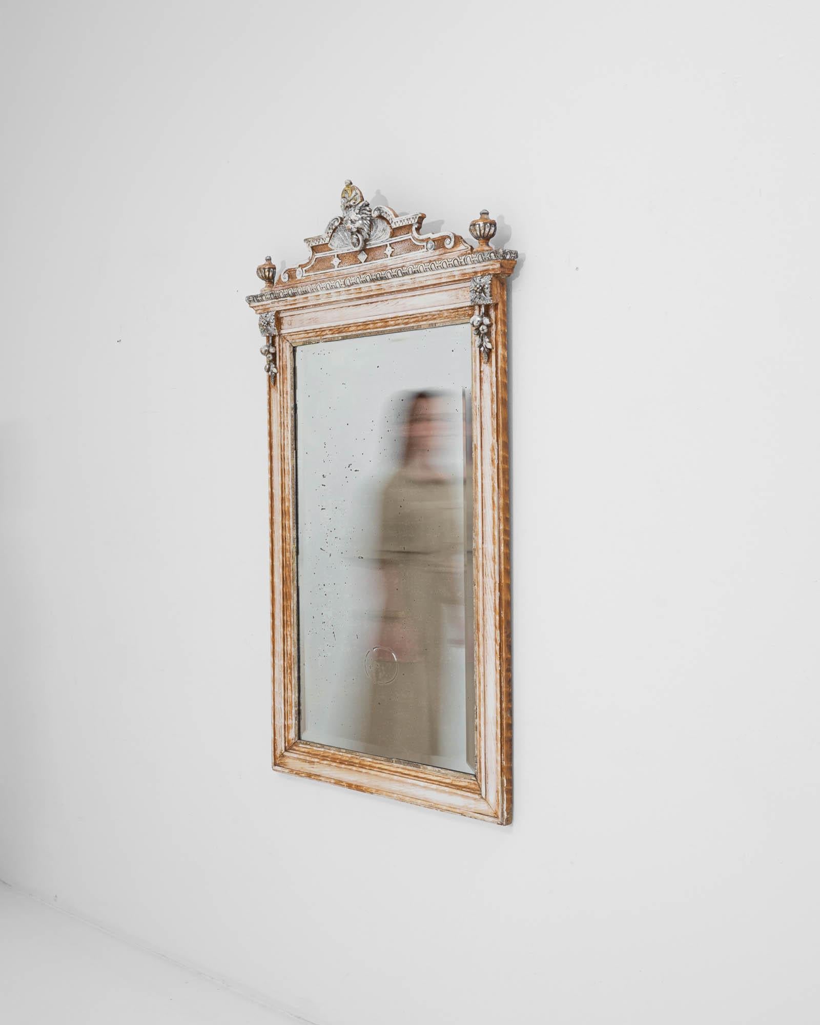 19th Century French Wooden Mirror 2
