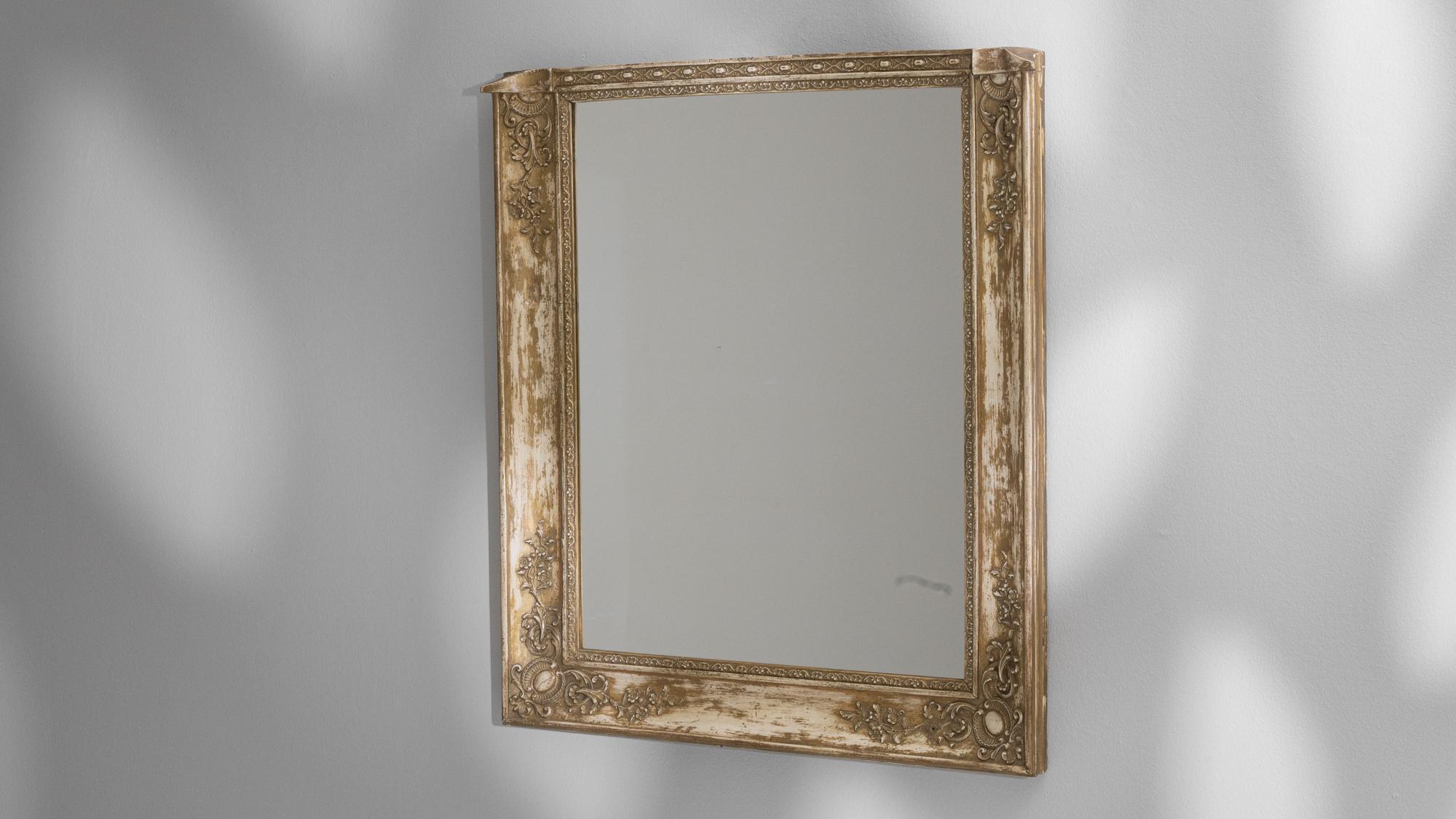 Miroir en bois français du 19e siècle en vente 1
