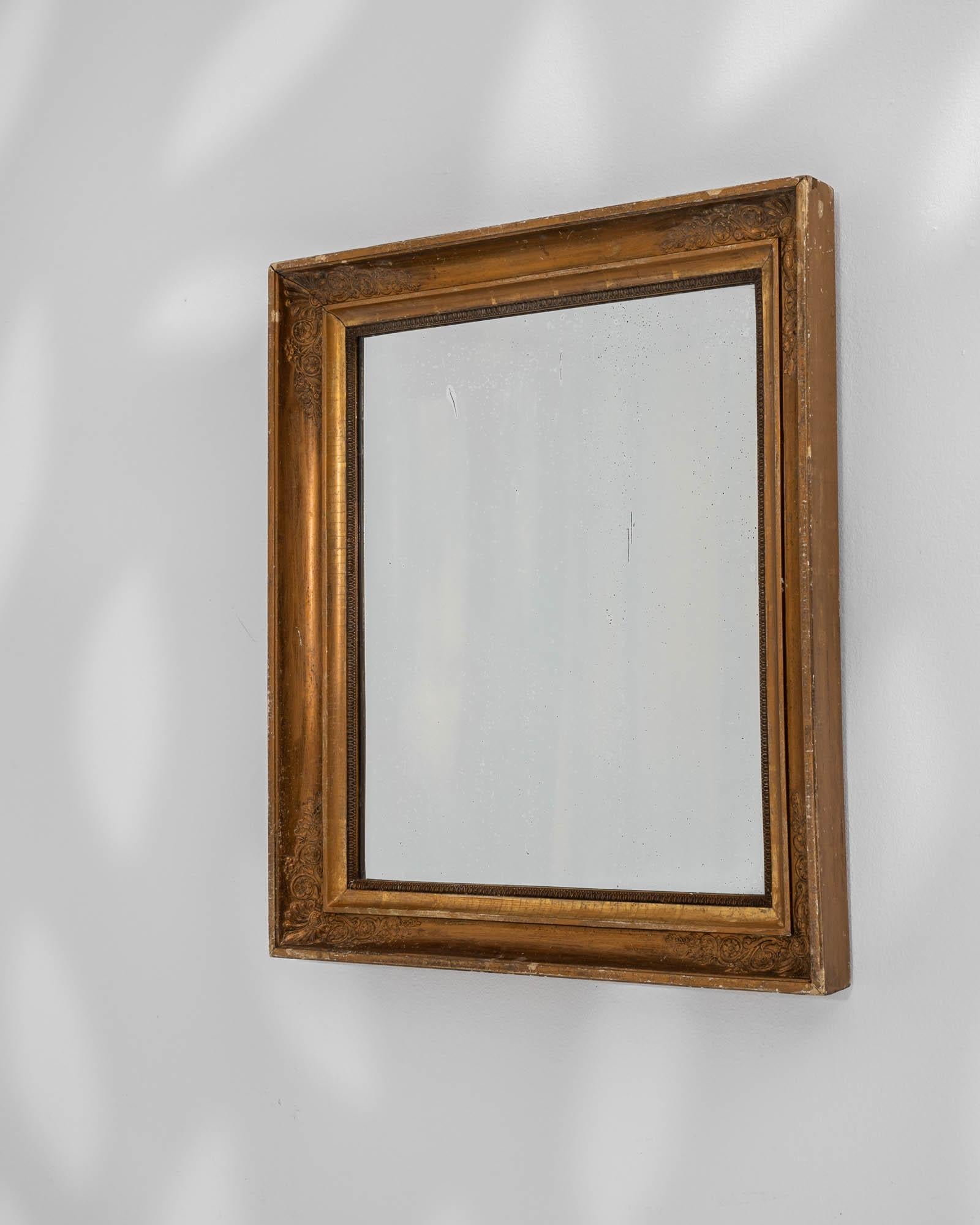 19th Century French Wooden Mirror 4