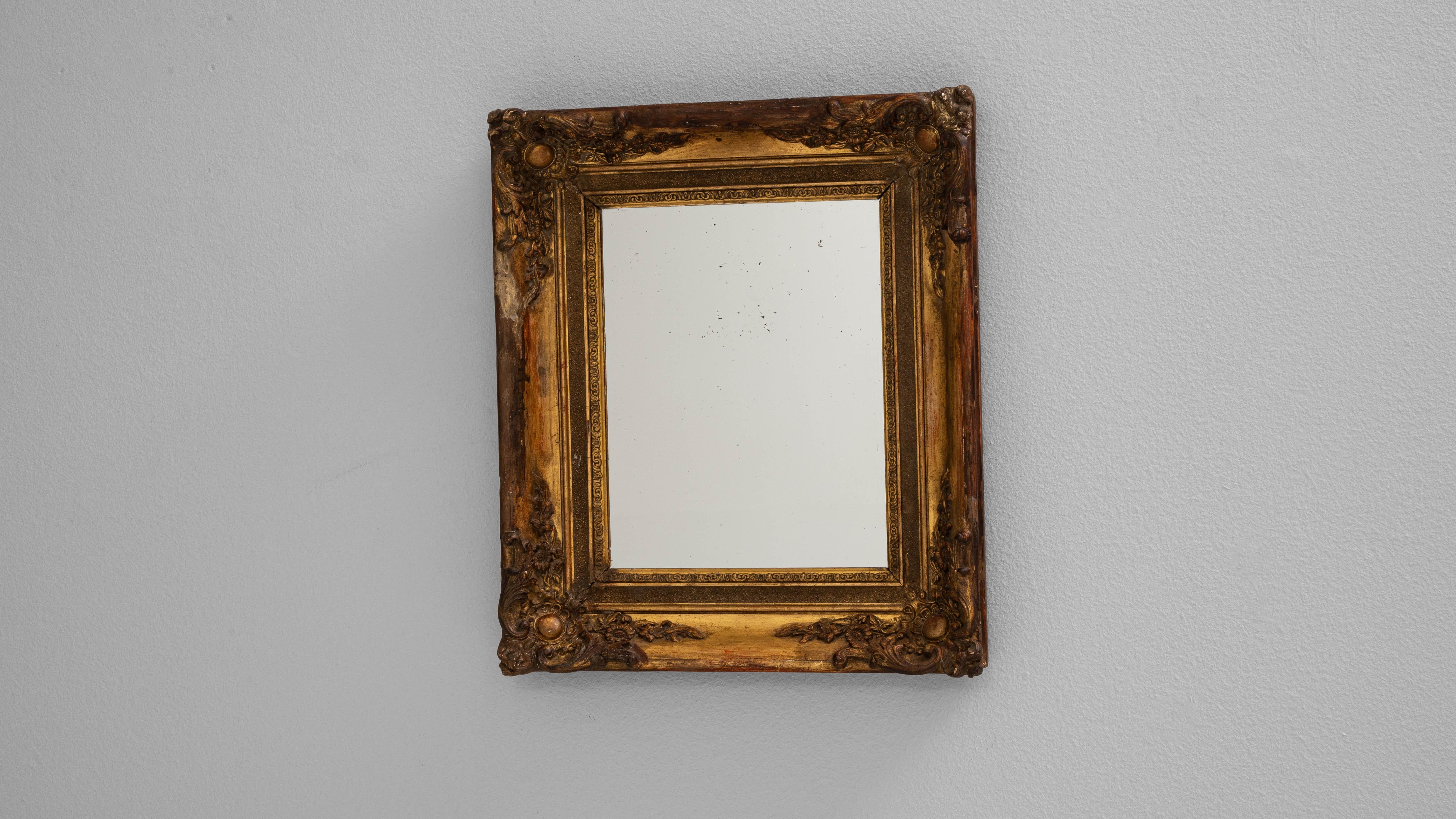 Miroir en bois français du 19e siècle en vente 2