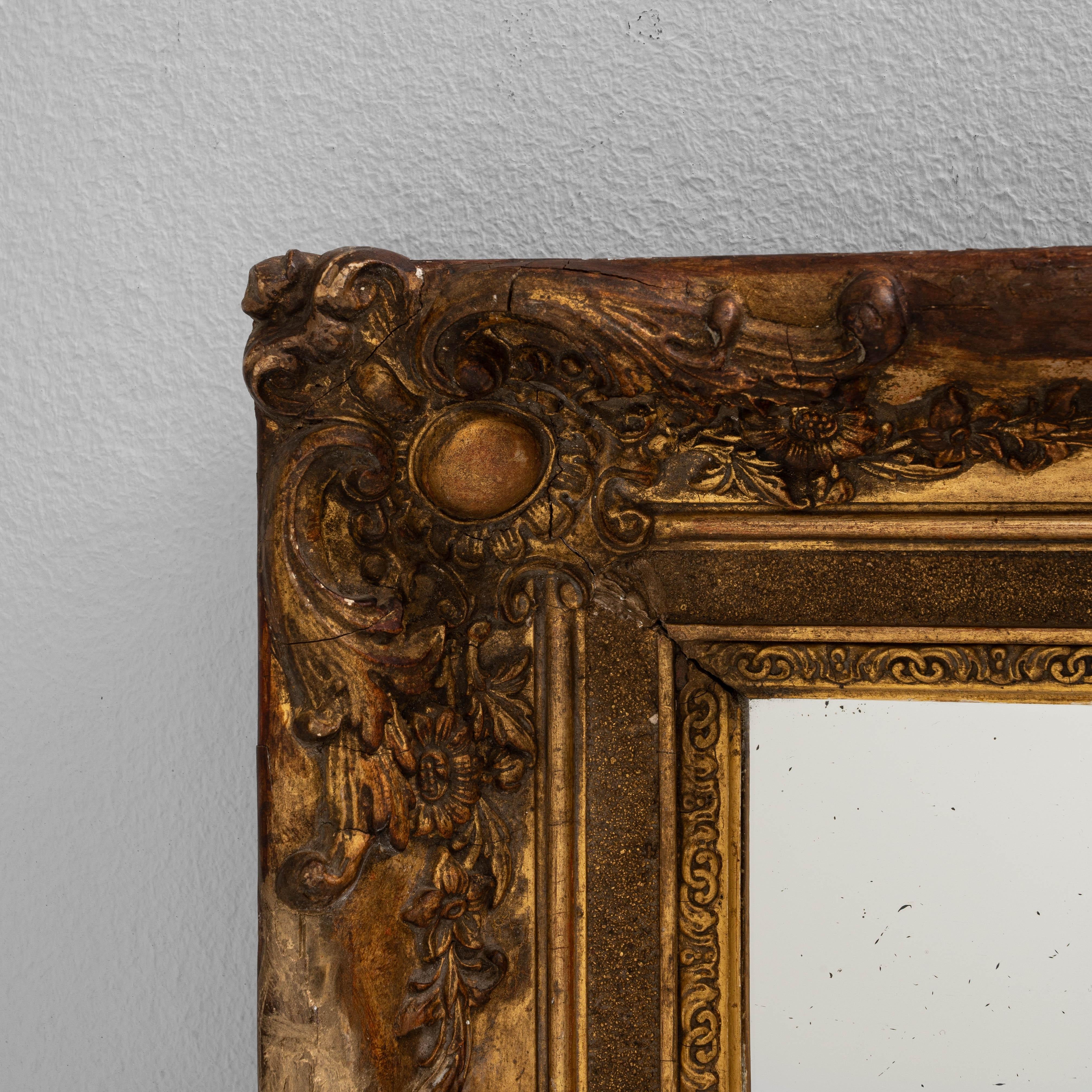 Miroir en bois français du 19e siècle en vente 3
