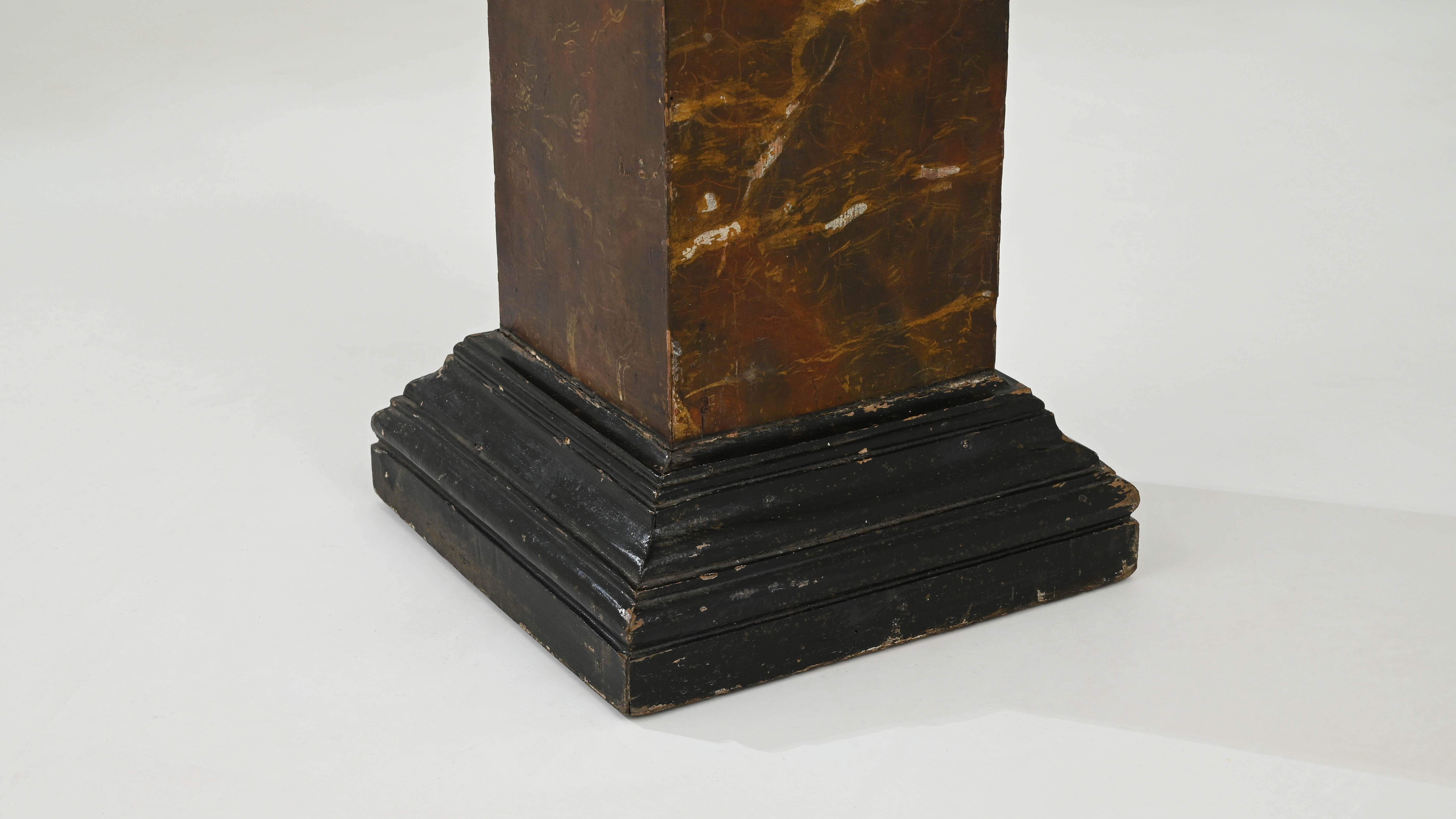 19th Century French Wooden Pedestal 8