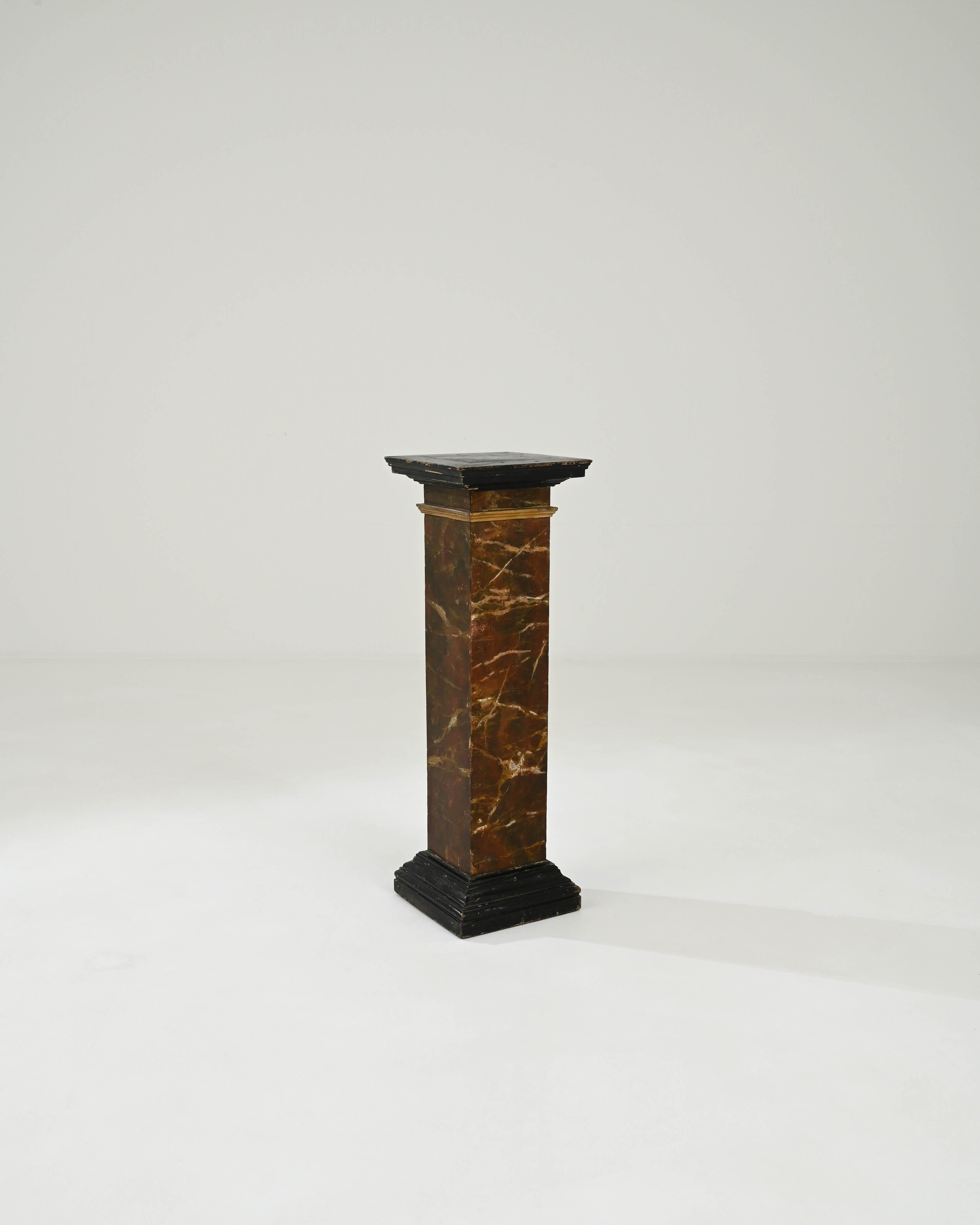19th Century French Wooden Pedestal 4