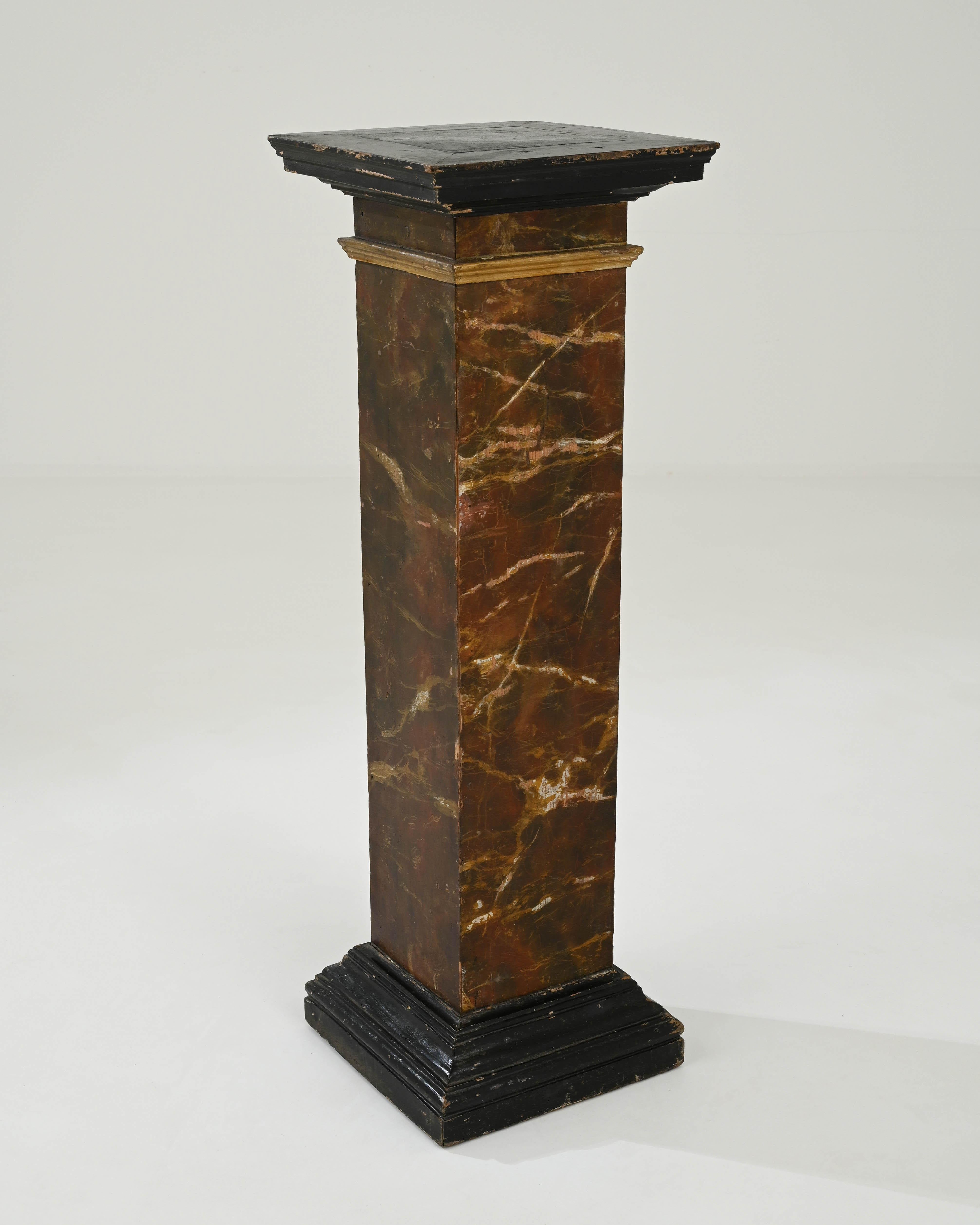 19th Century French Wooden Pedestal 6