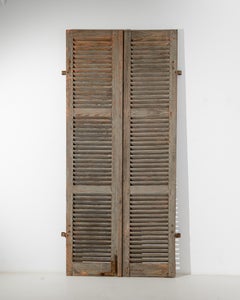 19th Century, French Wooden Shutters, Pair