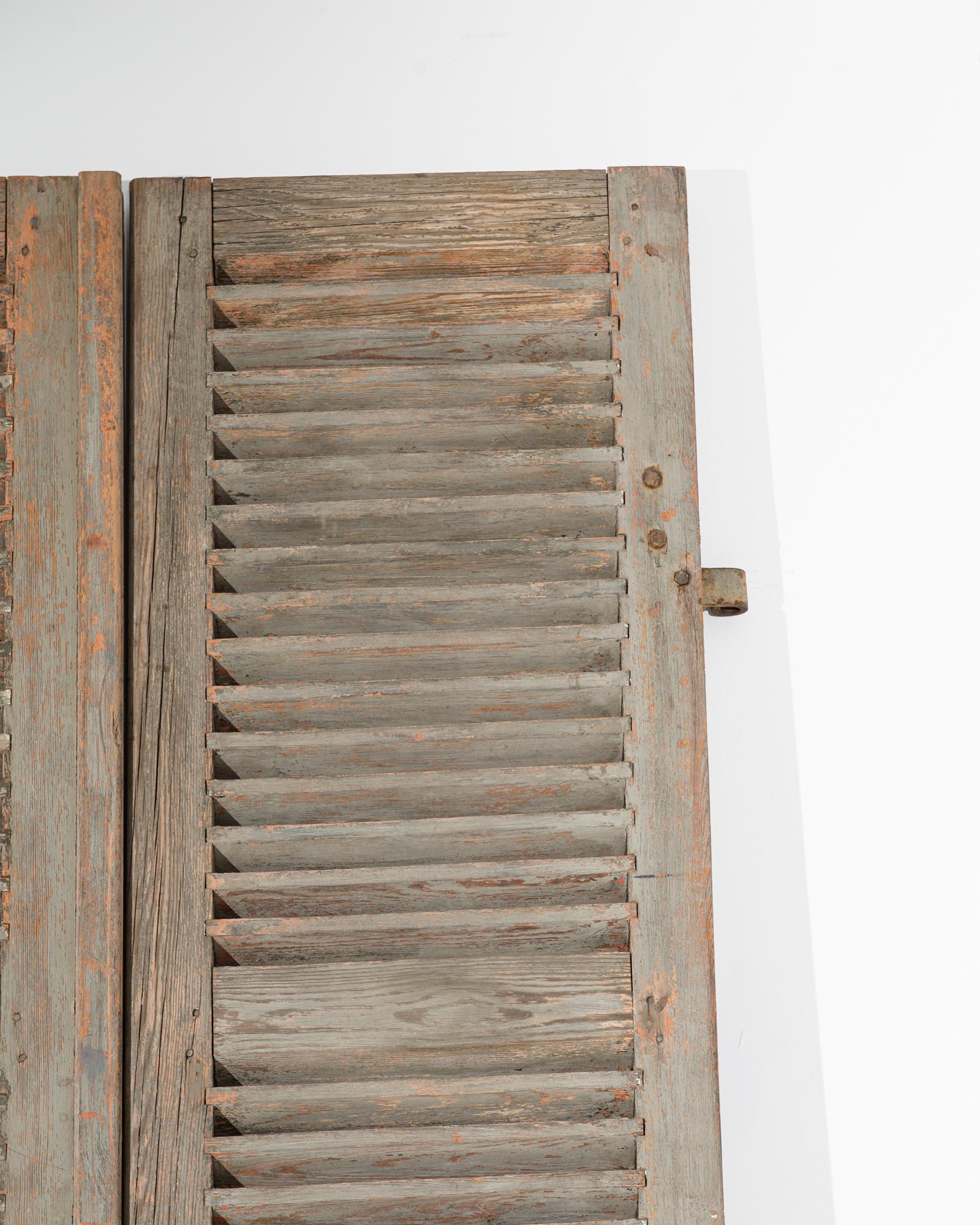antique wood shutters