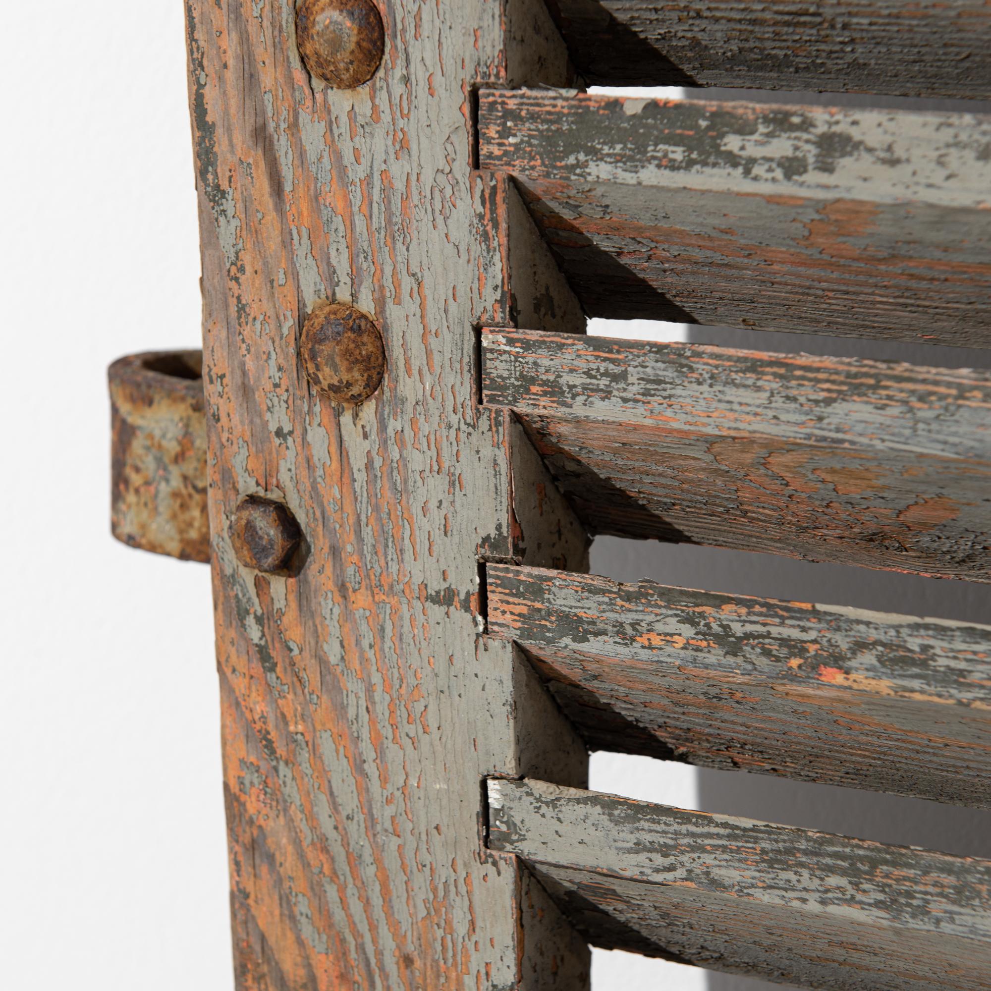 19th Century, French Wooden Shutters, Pair In Good Condition In High Point, NC