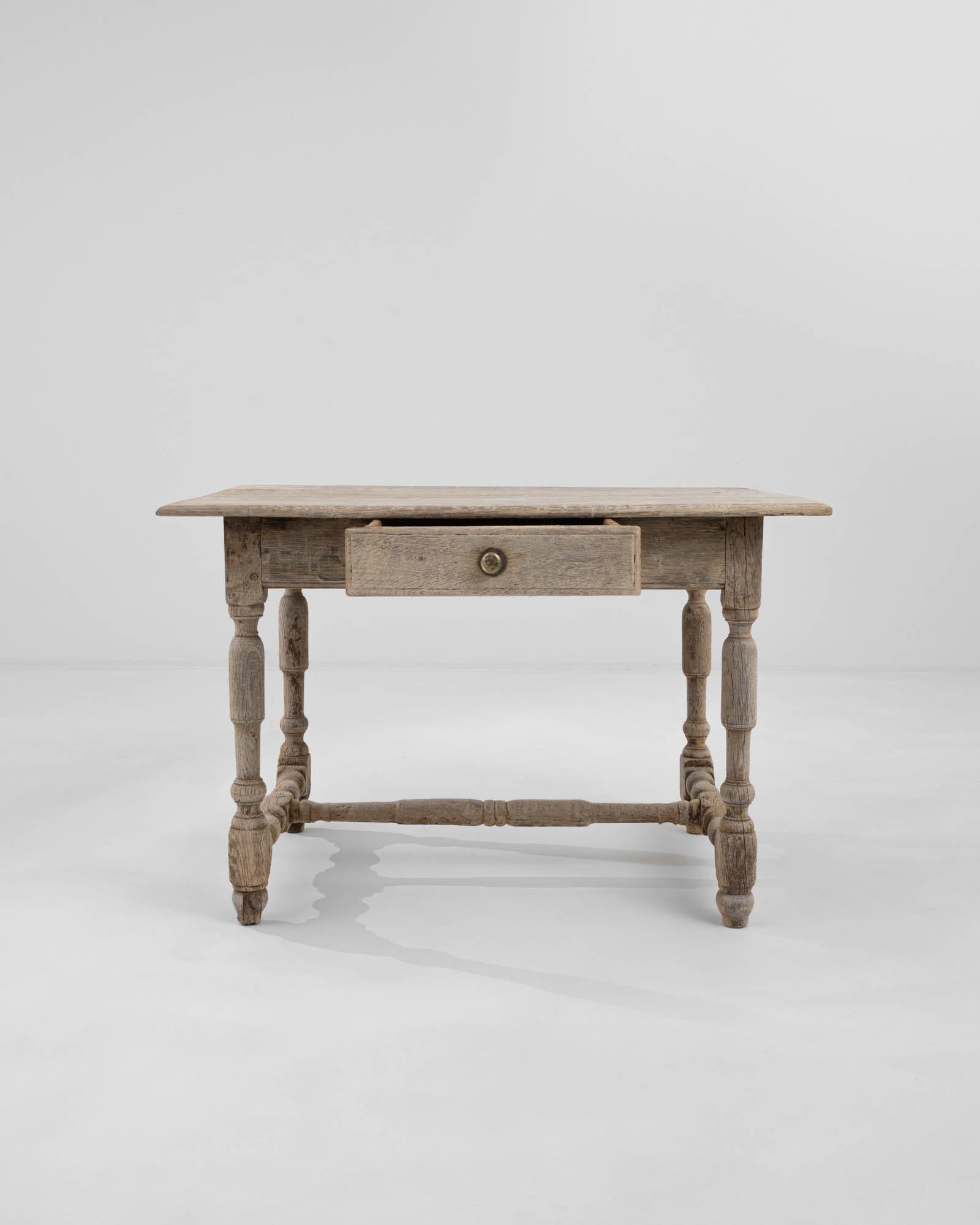 French Provincial 19th Century French Wooden Side Table 