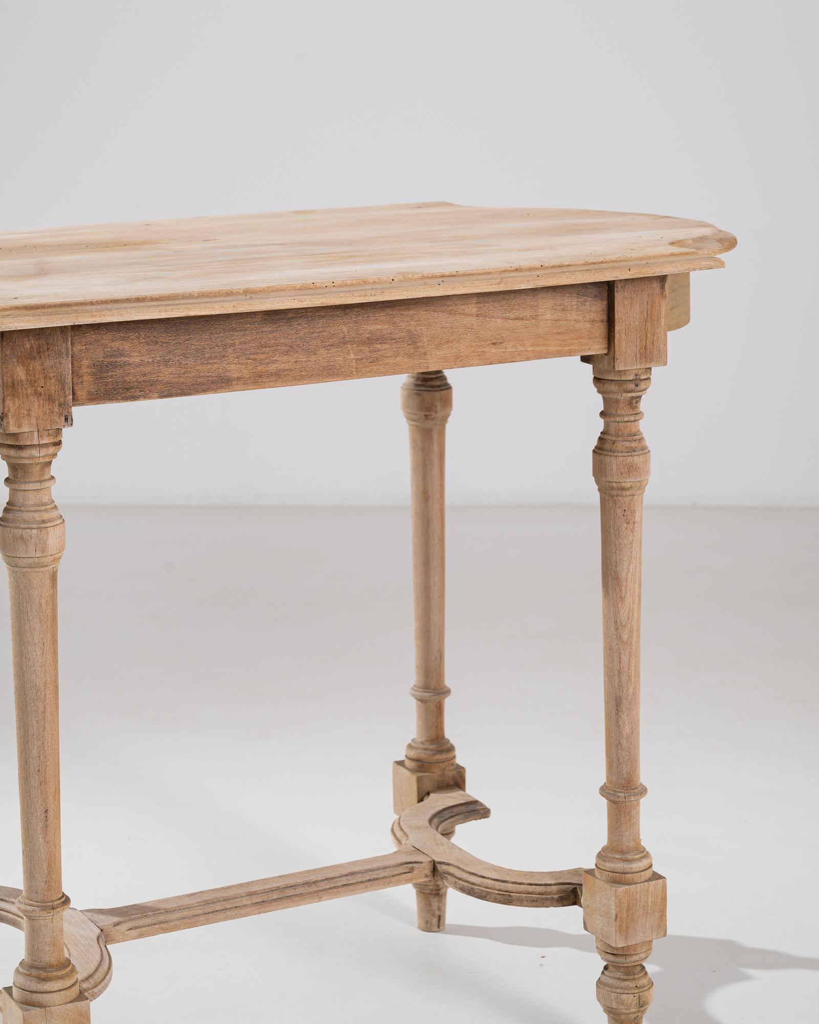 Beech 19th Century French Wooden Side Table