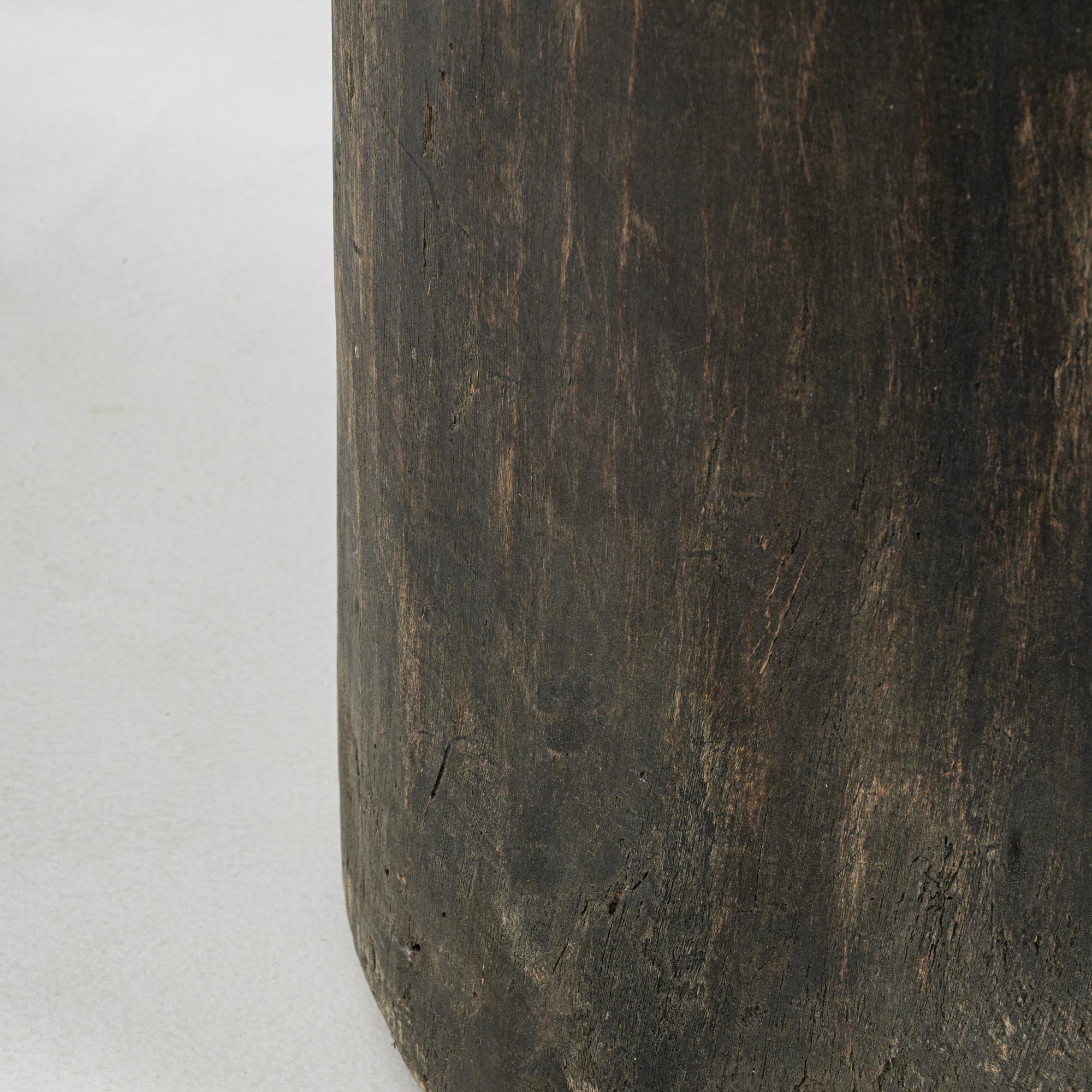 Taburete francés de madera del siglo XIX con asiento tapizado en venta 3