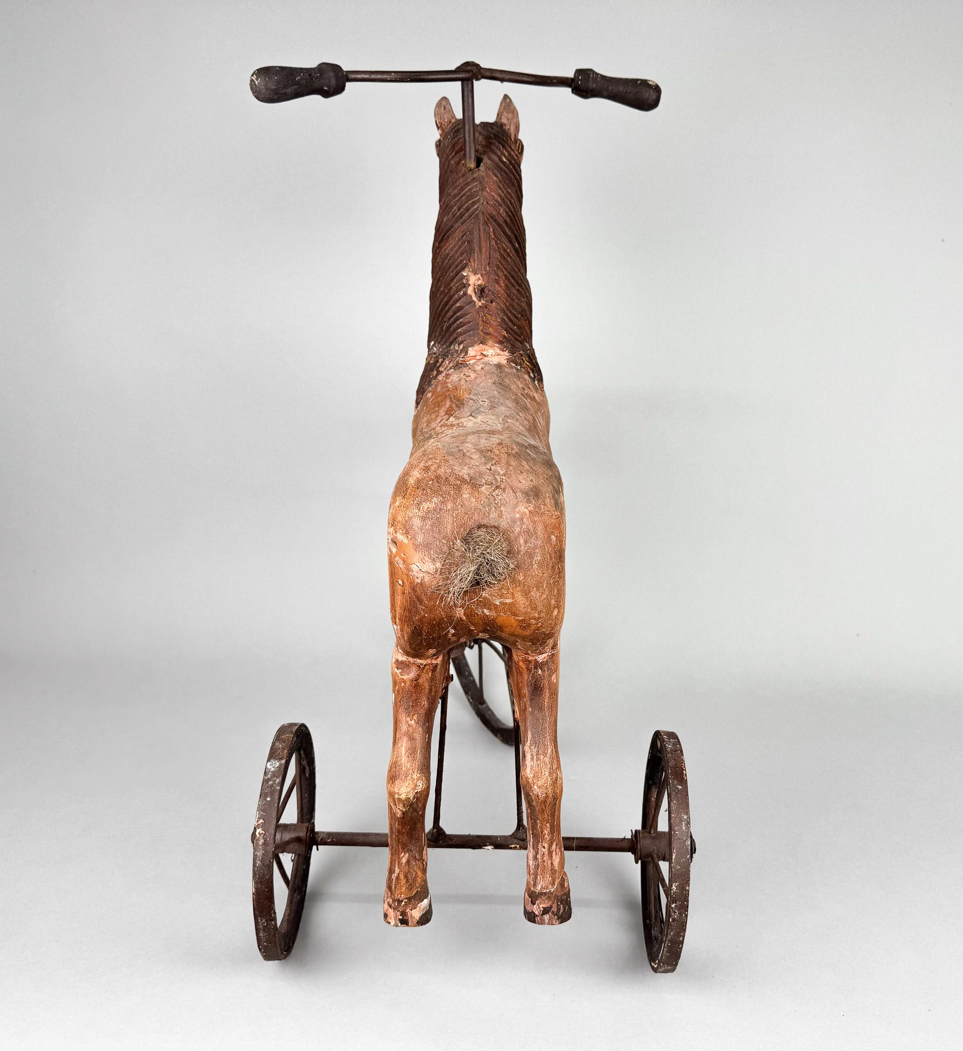 19th Century French Wooden Tricycle For Sale 6