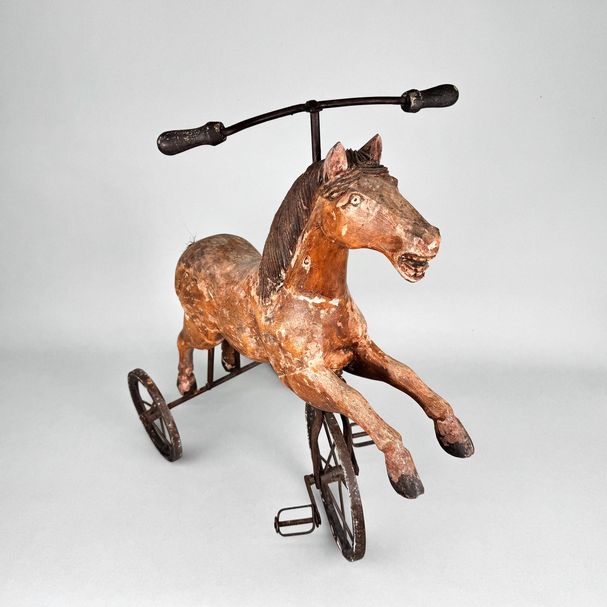 19th Century French Wooden Tricycle For Sale 7