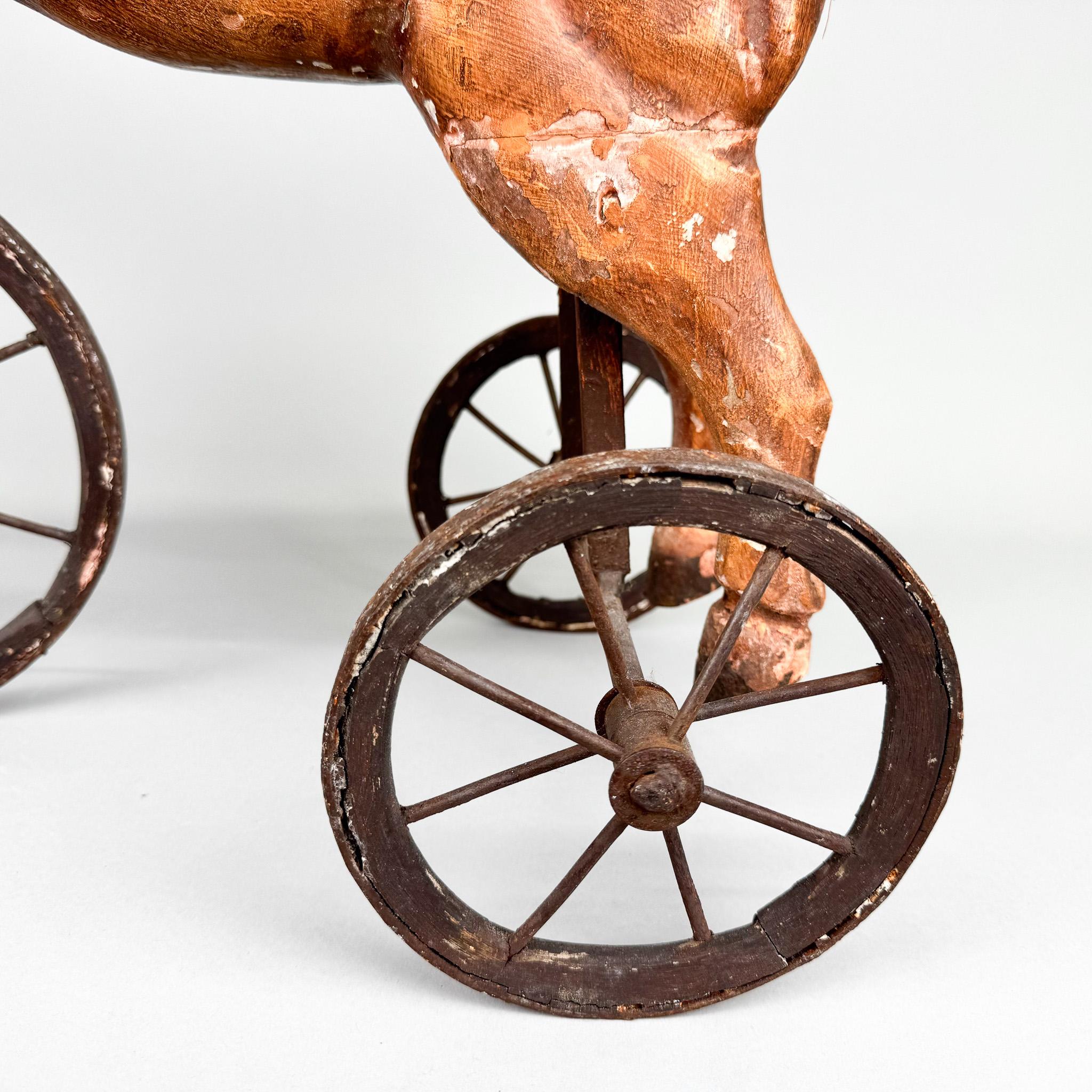 19th Century French Wooden Tricycle For Sale 5