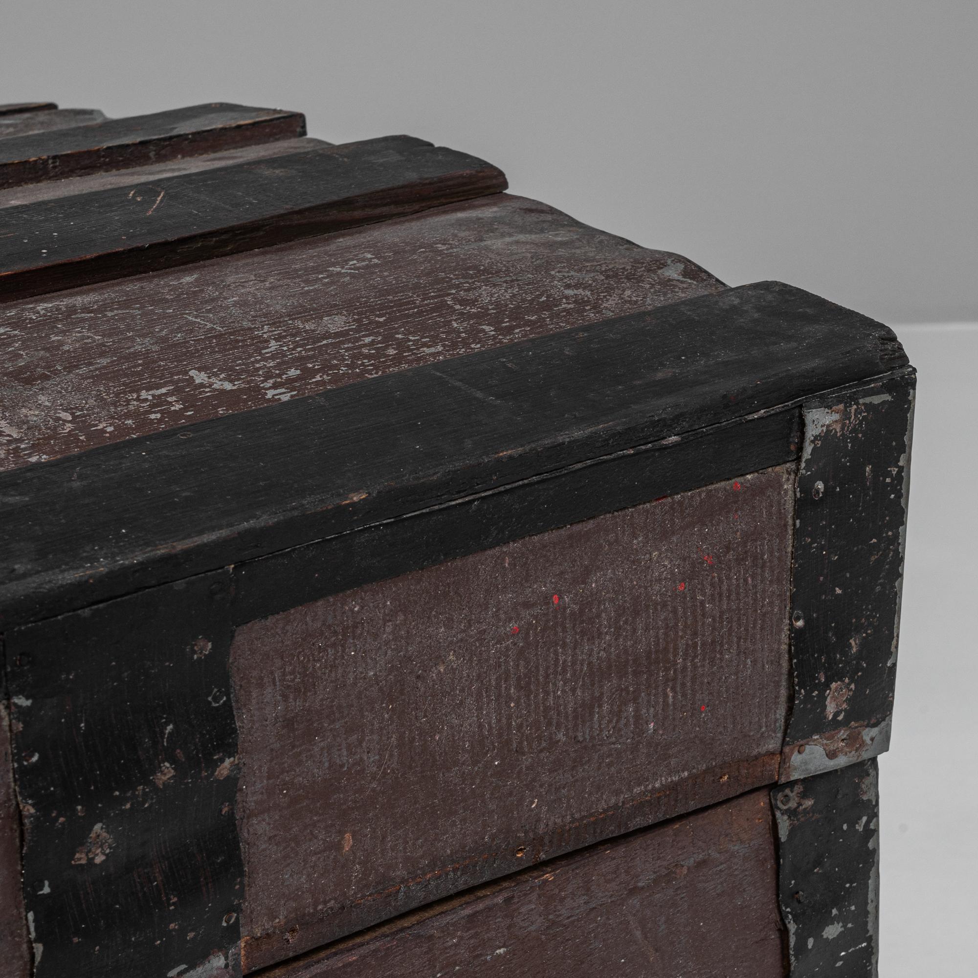 Baule di legno francese del XIX secolo in vendita 5