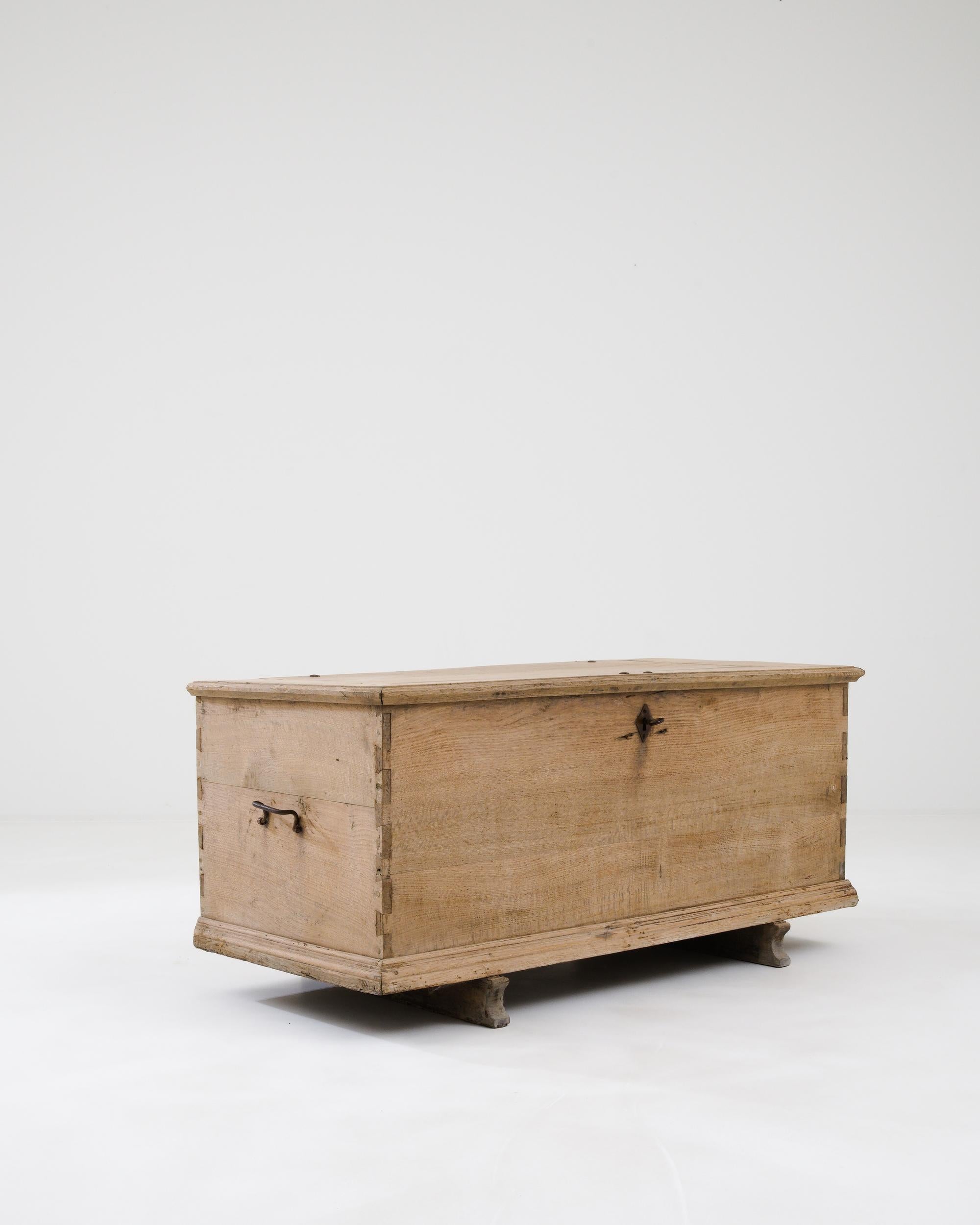 19th Century French Wooden Trunk 1