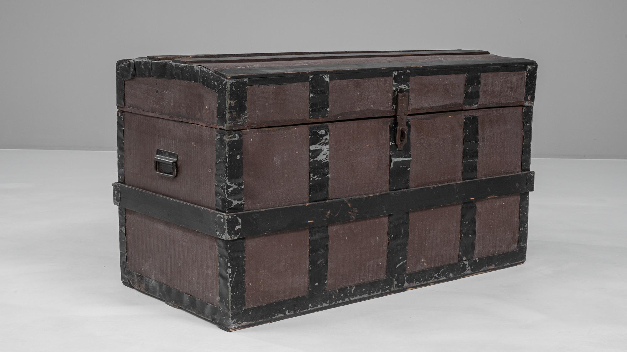 Baule di legno francese del XIX secolo in vendita 3