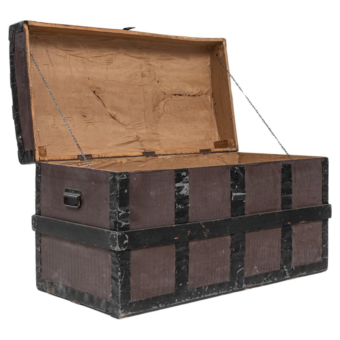 19th Century French Wooden Trunk