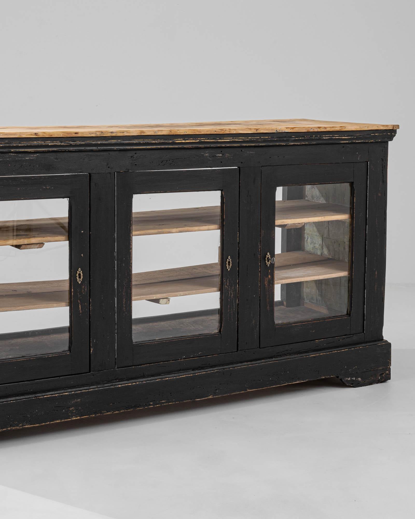 19th Century French Wooden Vitrine Counter For Sale 3