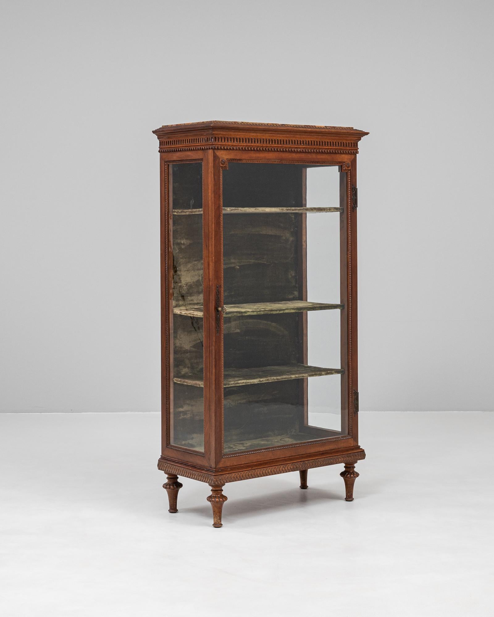 Französische Holzvitrine aus dem 19. Jahrhundert (Glas) im Angebot