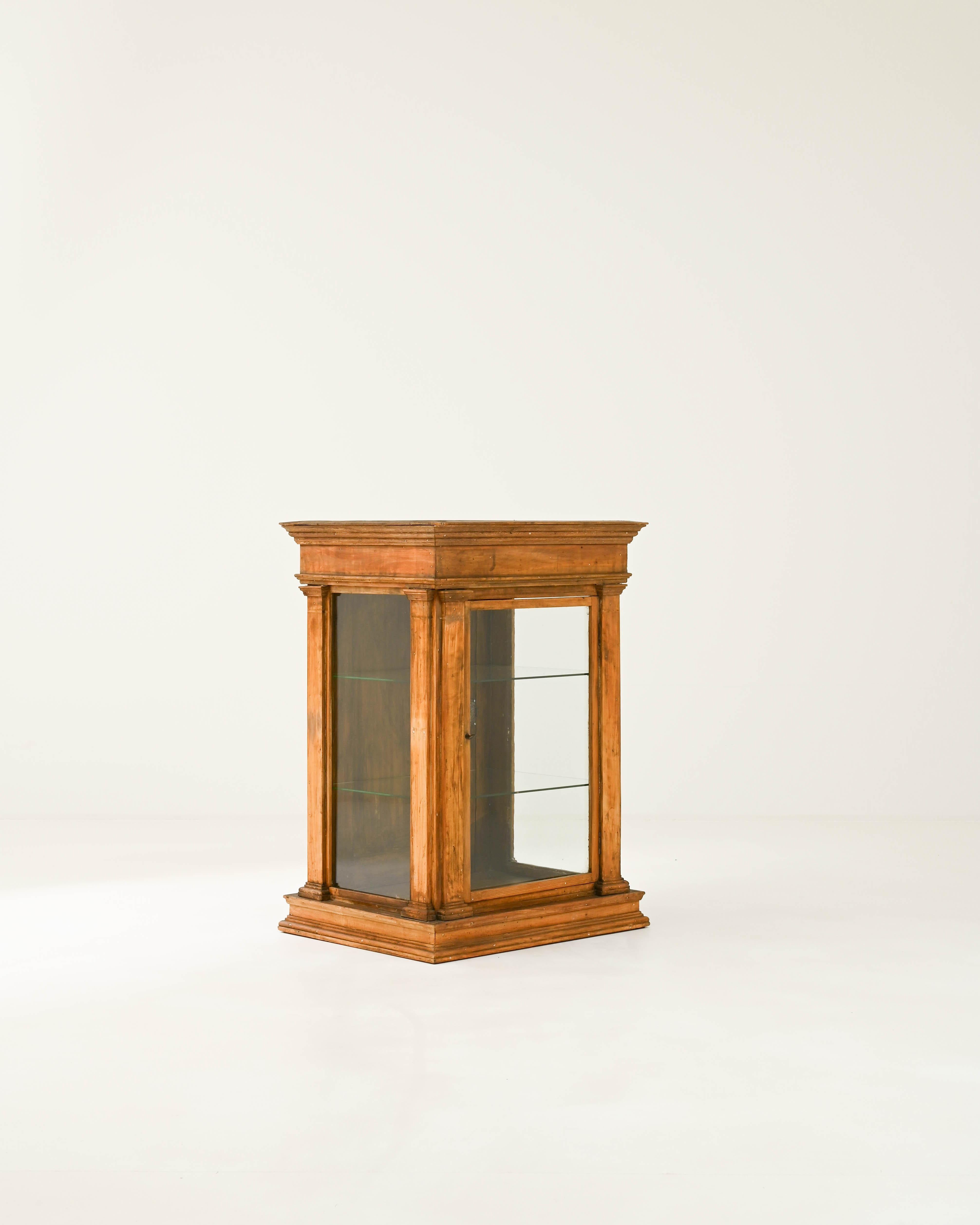 Glass 19th Century French Wooden Vitrine For Sale